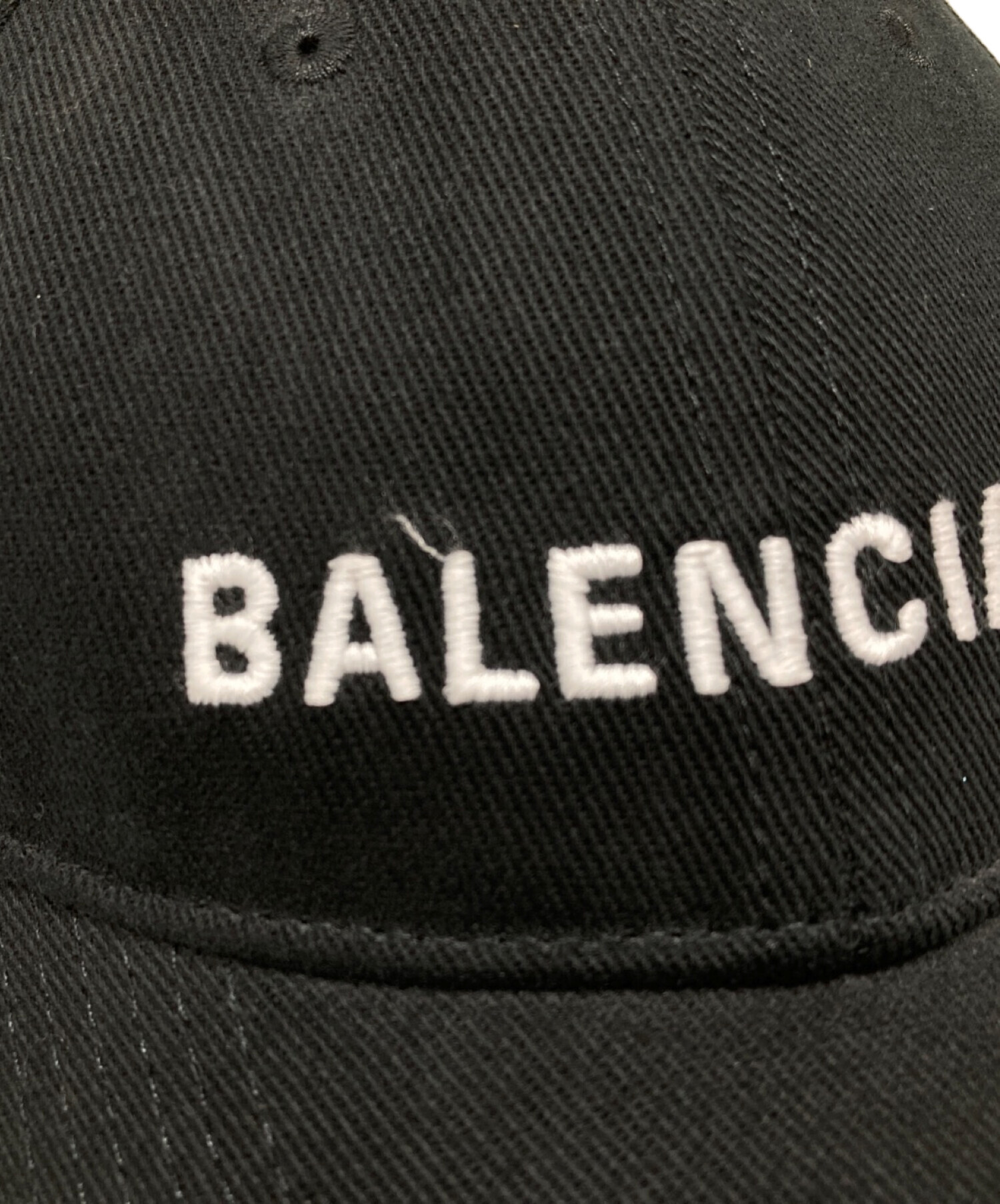 中古・古着通販】BALENCIAGA (バレンシアガ) ロゴキャップ ブラック