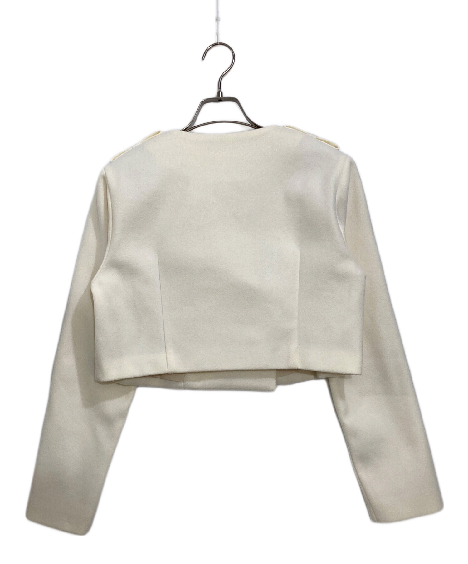 Cropped melton jacket(eme10498) – M me eme エムエメ Mmeeme