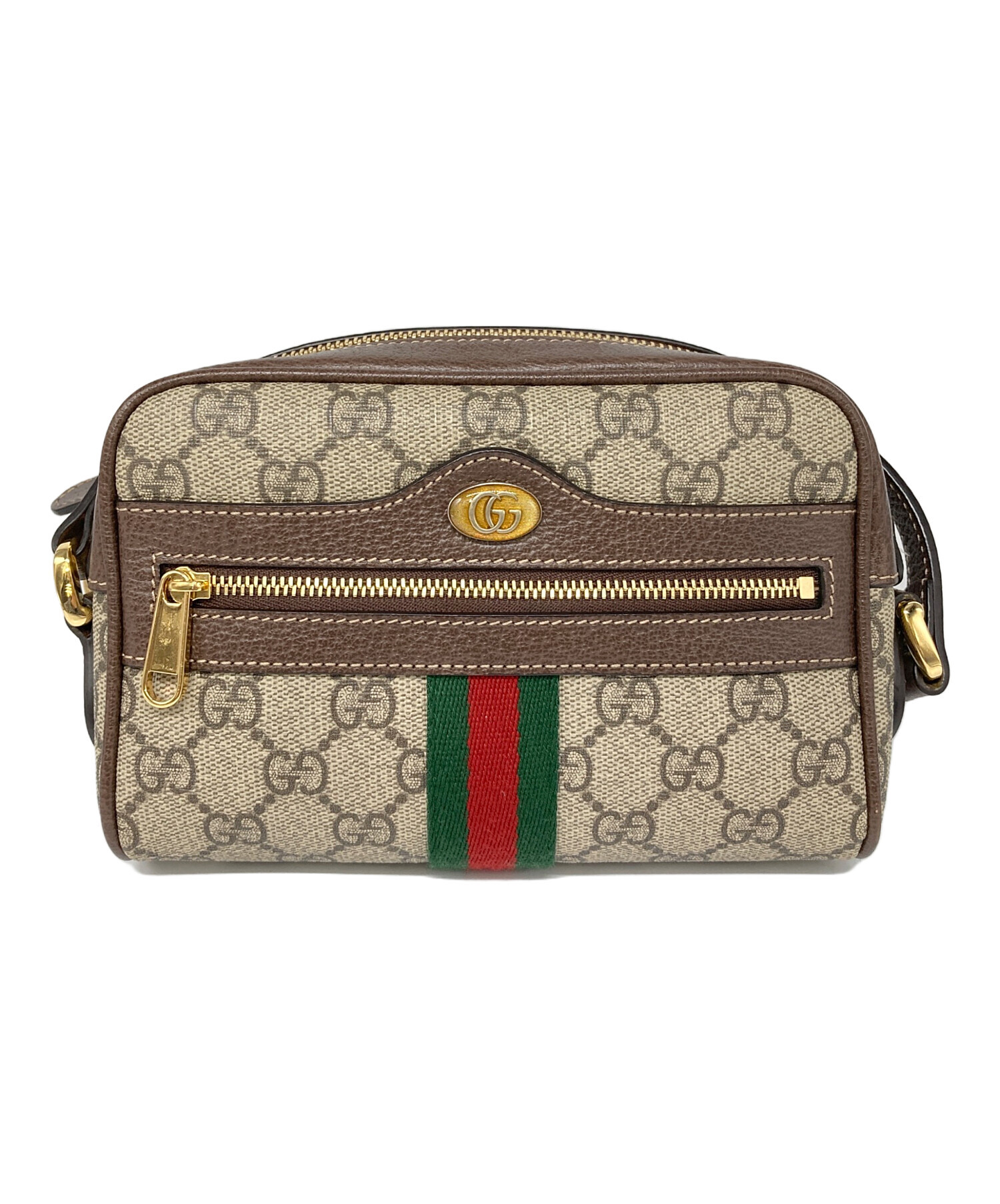 中古・古着通販】GUCCI (グッチ) オフディアショルダーバッグ ベージュ 