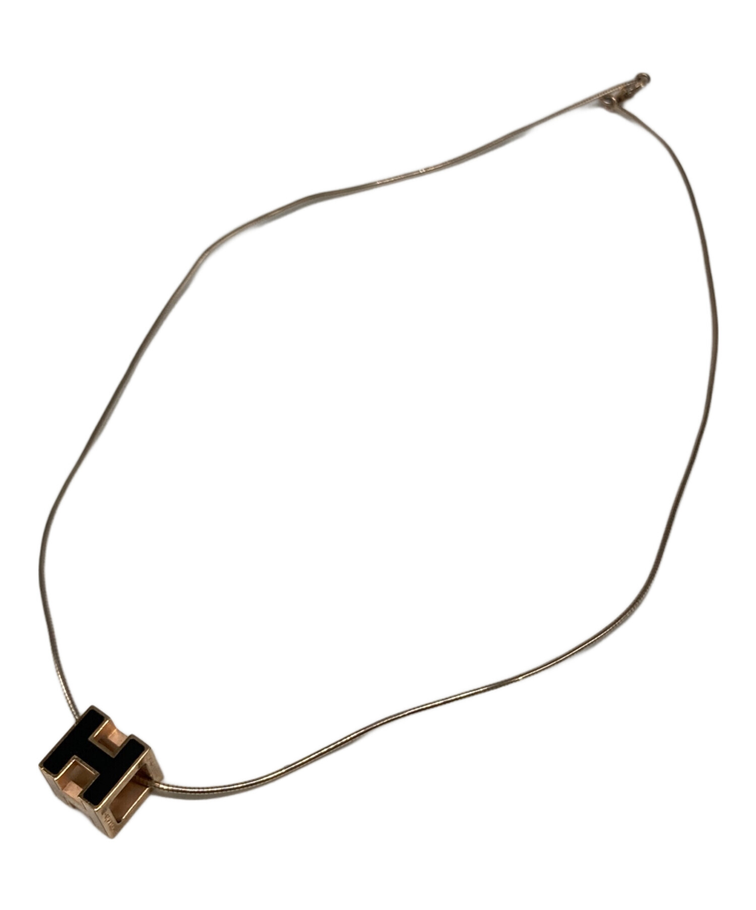 Hermes h キューブ エルメス ネックレス 中古・古着通販 HERMES