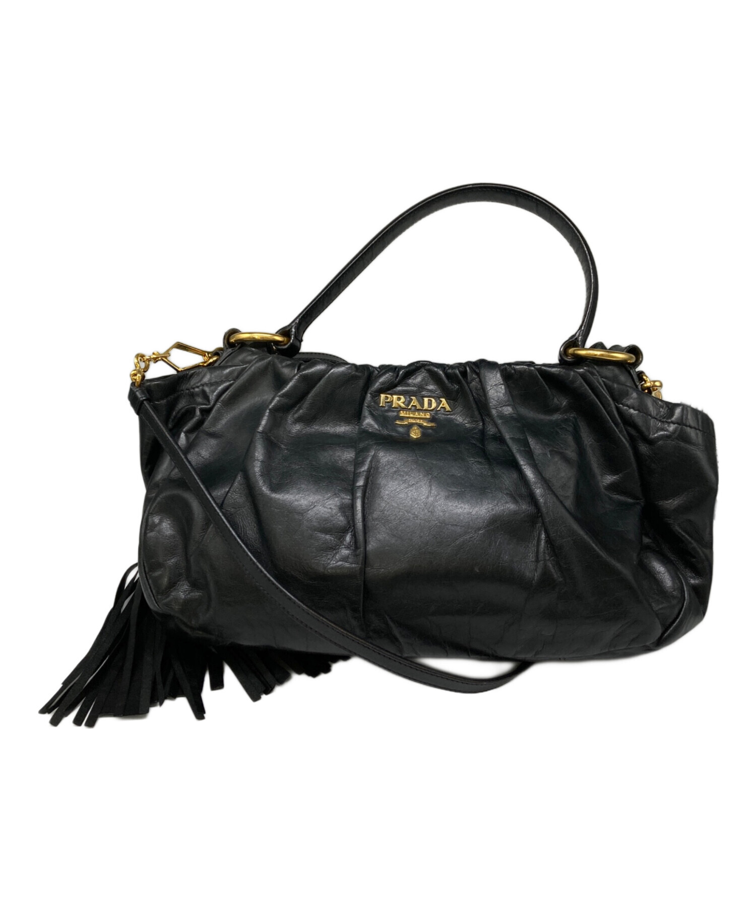 中古・古着通販】PRADA (プラダ) 2WAYバッグ ブラック｜ブランド・古着