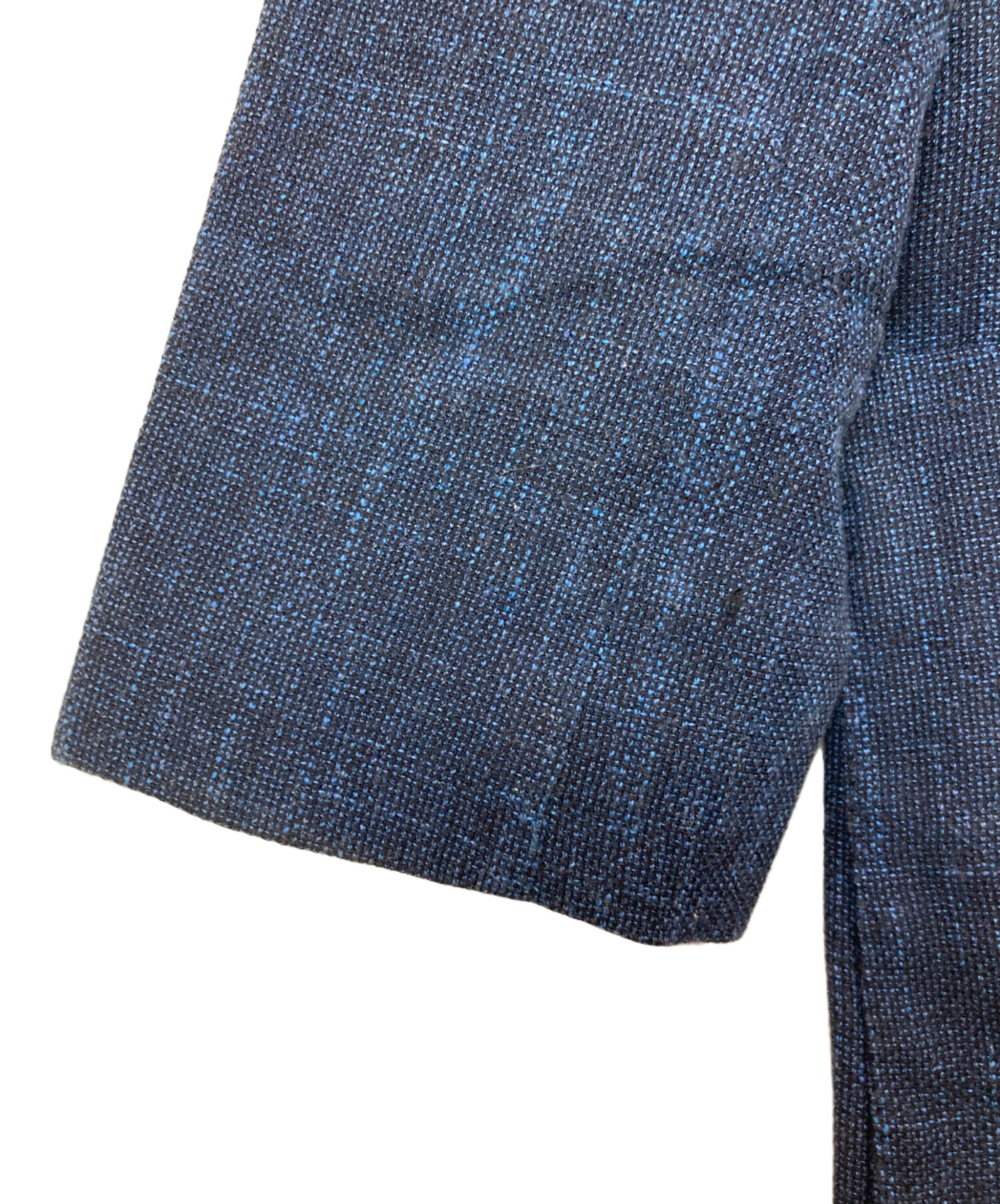 近年モデル ヒューゴボス リネン混 テーラードジャケット ネイビー Lサイズ 中古・古着通販】HUGO BOSS (ヒューゴ ボス) リネン混2Bジャケット