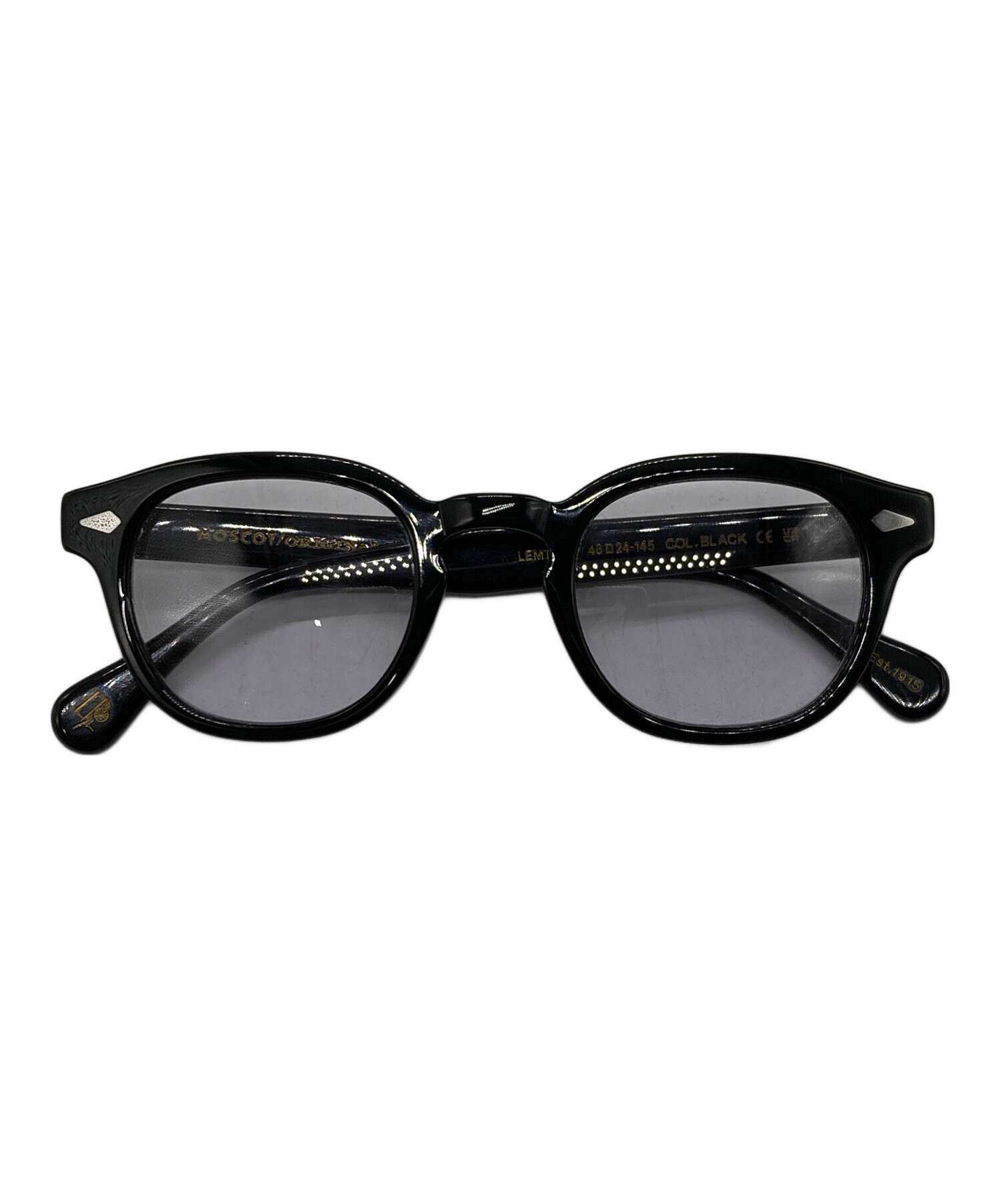 中古・古着通販】MOSCOT (モスコット) 伊達眼鏡 ブラック サイズ:SIZE