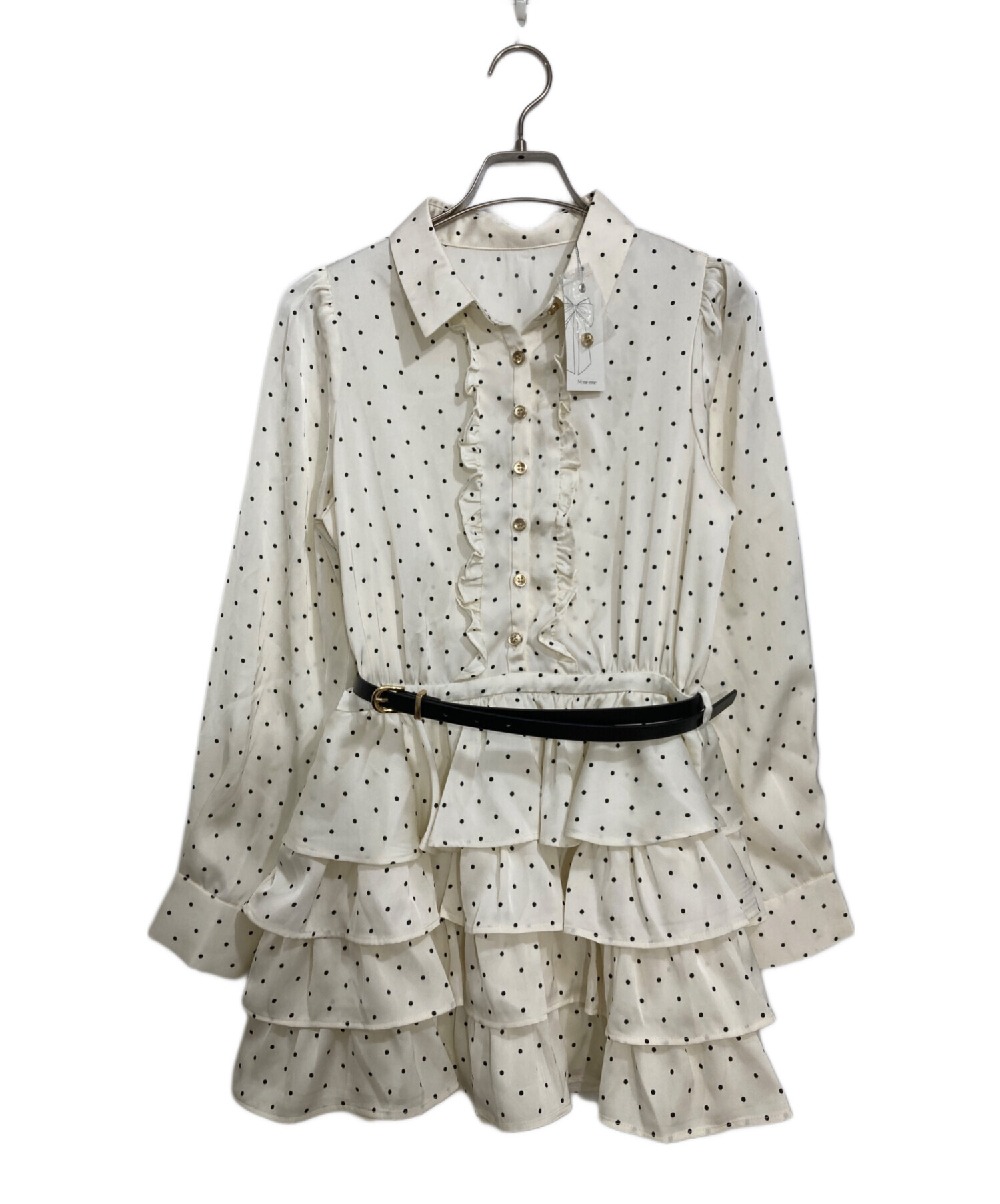 中古・古着通販】M me eme (エムミーエメ) Classical dot tiered 