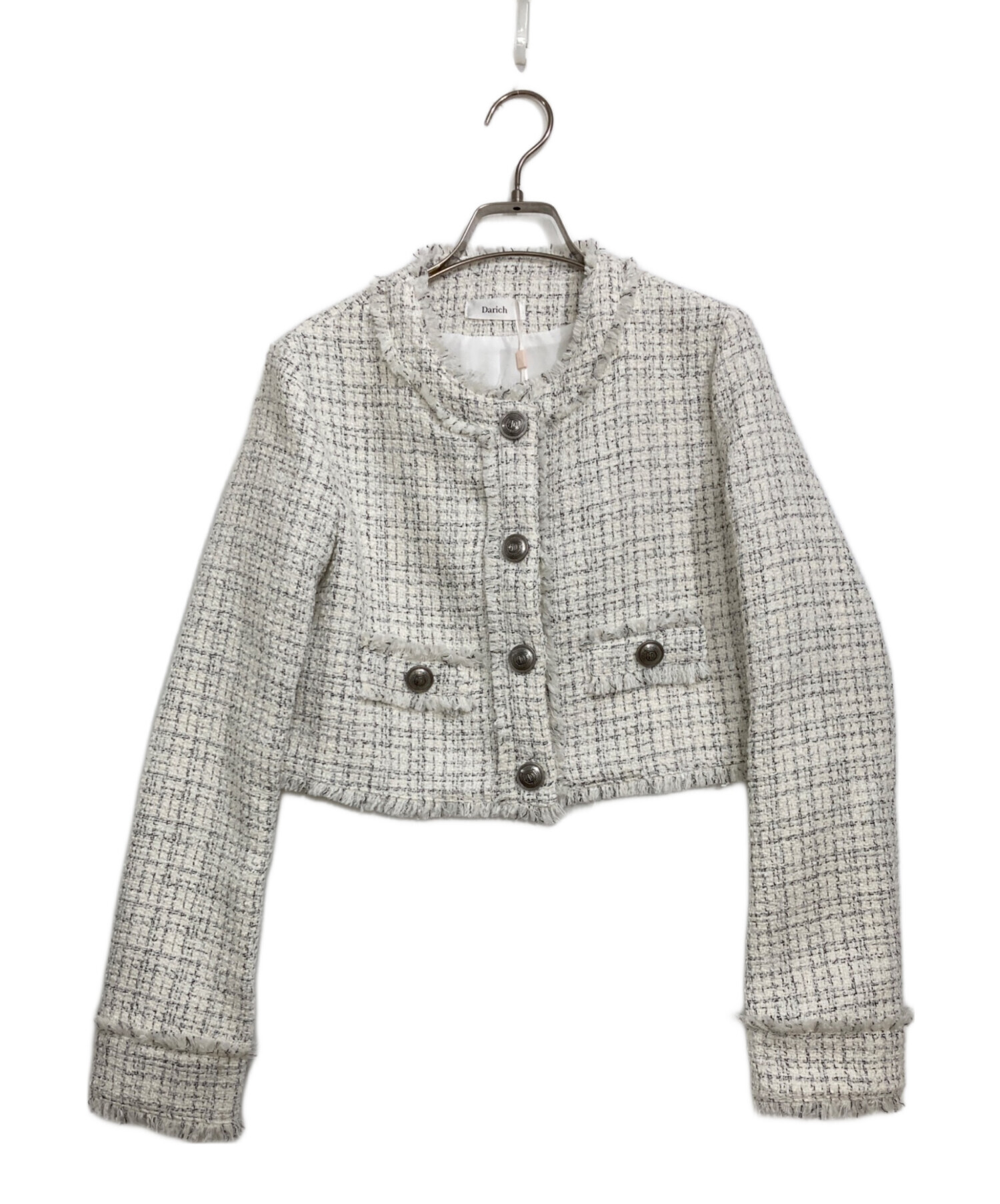中古・古着通販】darich (ダーリッチ) コンパクトフリンジツイード