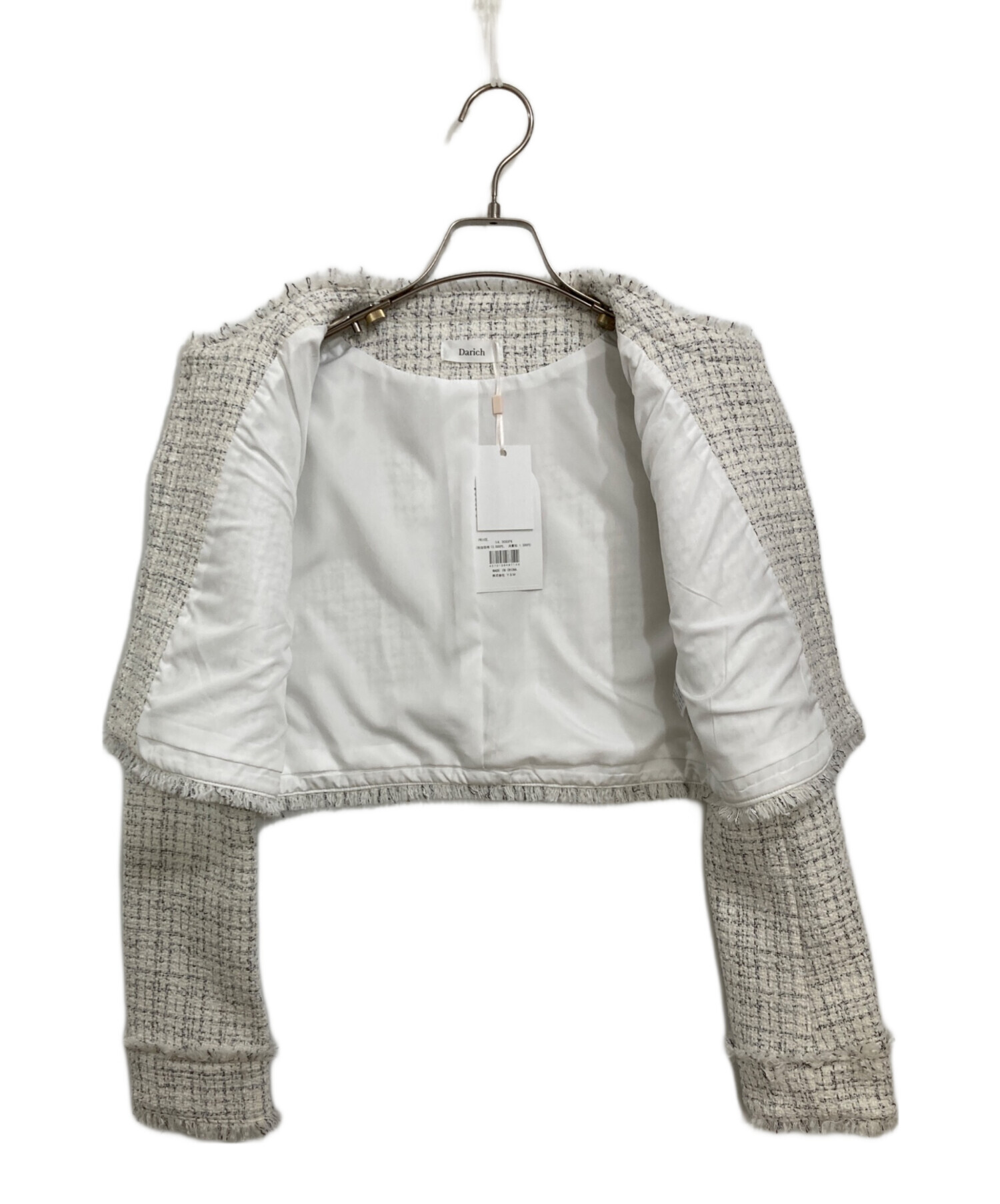 中古・古着通販】darich (ダーリッチ) コンパクトフリンジツイード