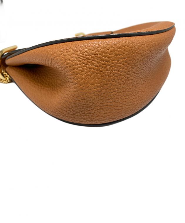 クロエ ドリュー チェーン ショルダーバッグ オレンジ ゴールド レザー レディース Chloe 【中古】 中古・古着通販】Chloe (クロエ) チェーンショルダーバッグ ブラウン