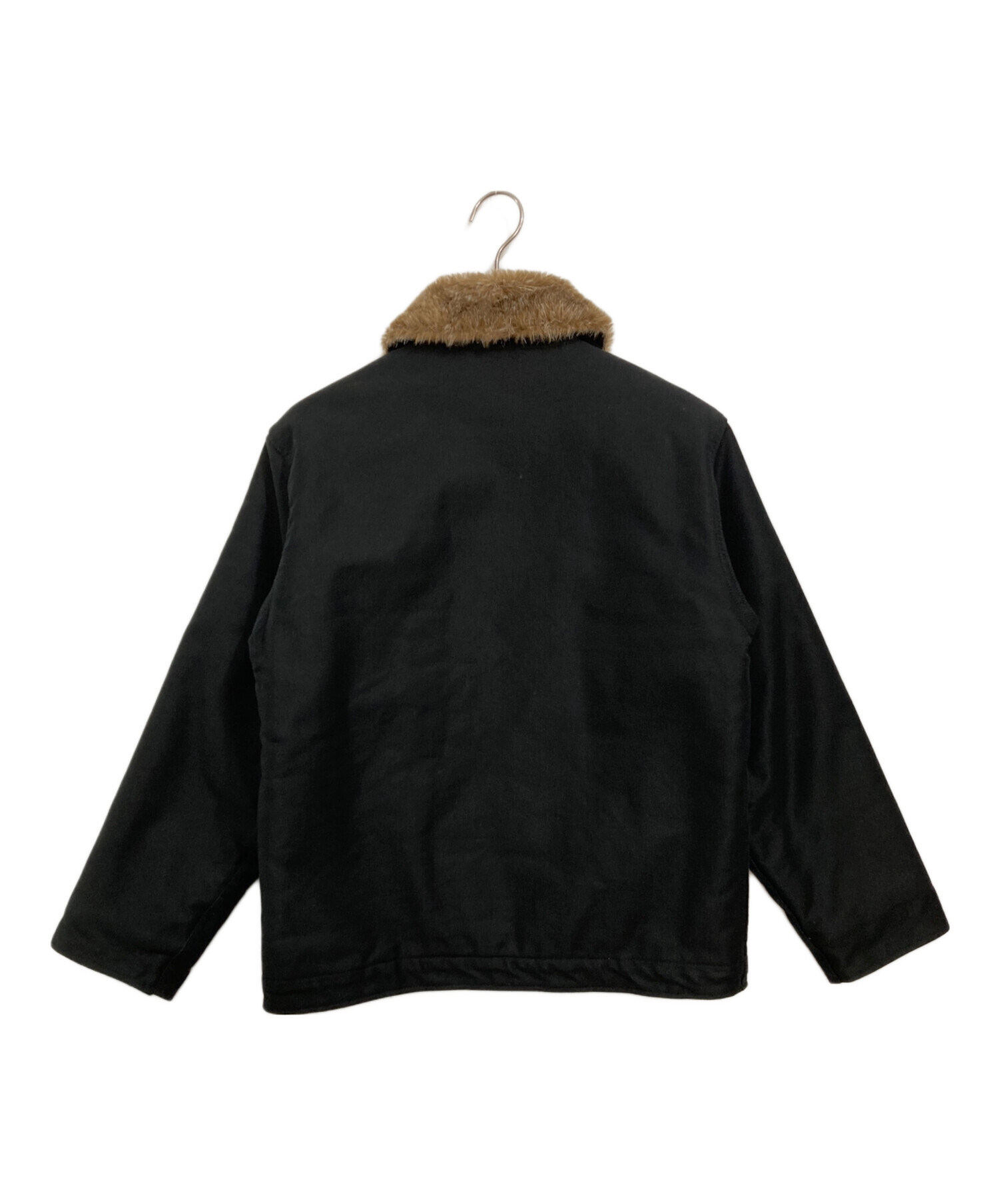 ヒューストン　デッキジャケット　メンズ　ブラック　サイズ３８ 中古・古着通販】HOUSTON (ヒューストン) TYPE:N-1デッキジャケット