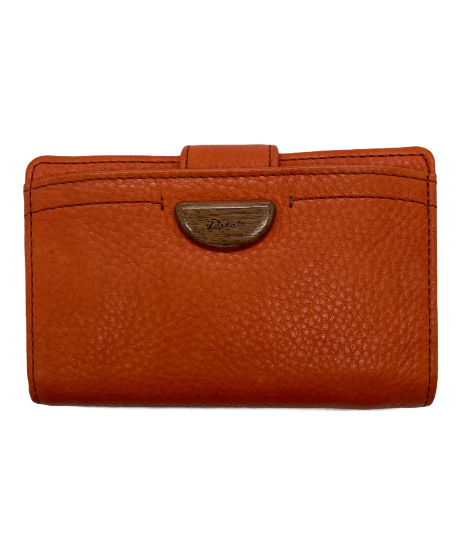 未使用品　Dakota 二つ折り財布 ブラウン レザー 中古・古着通販】DAKOTA (ダコタ) 2つ折り財布 ブラウン｜ブランド