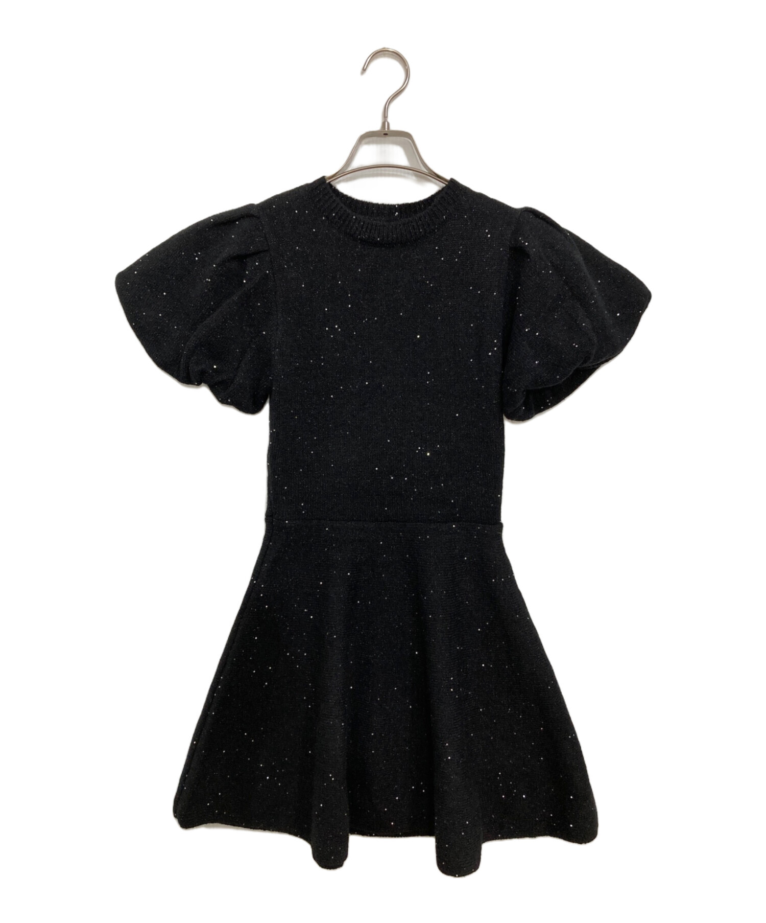 中古・古着通販】M em eme (エムミーエメ) Sequin puff knit belt
