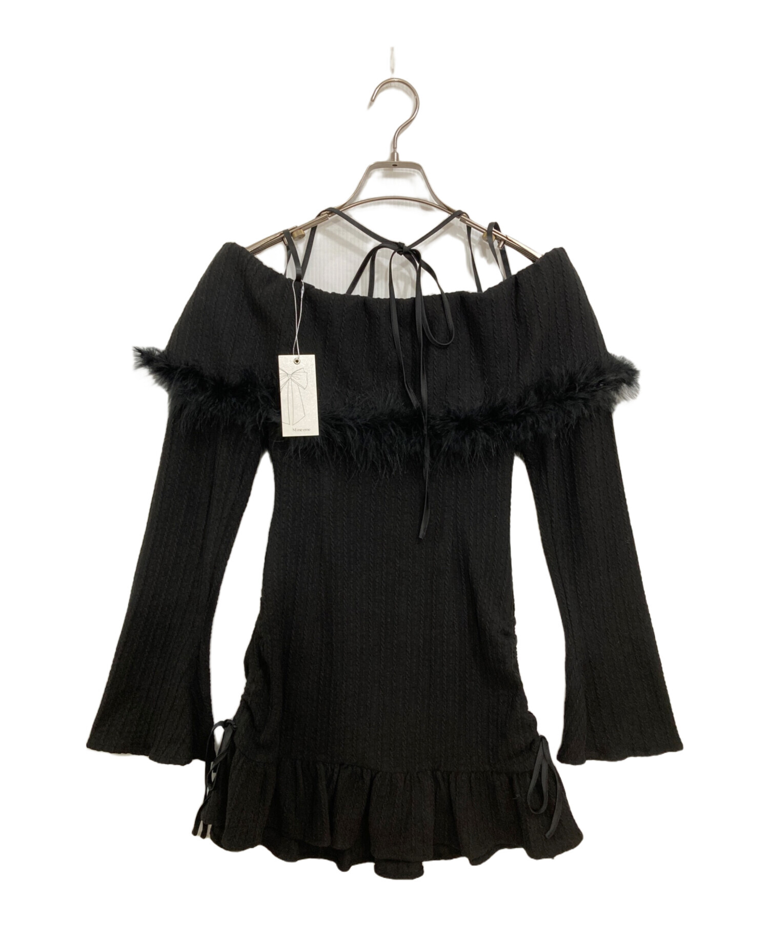 中古・古着通販】M me eme (エムミーエメ) Feather off the shoulder