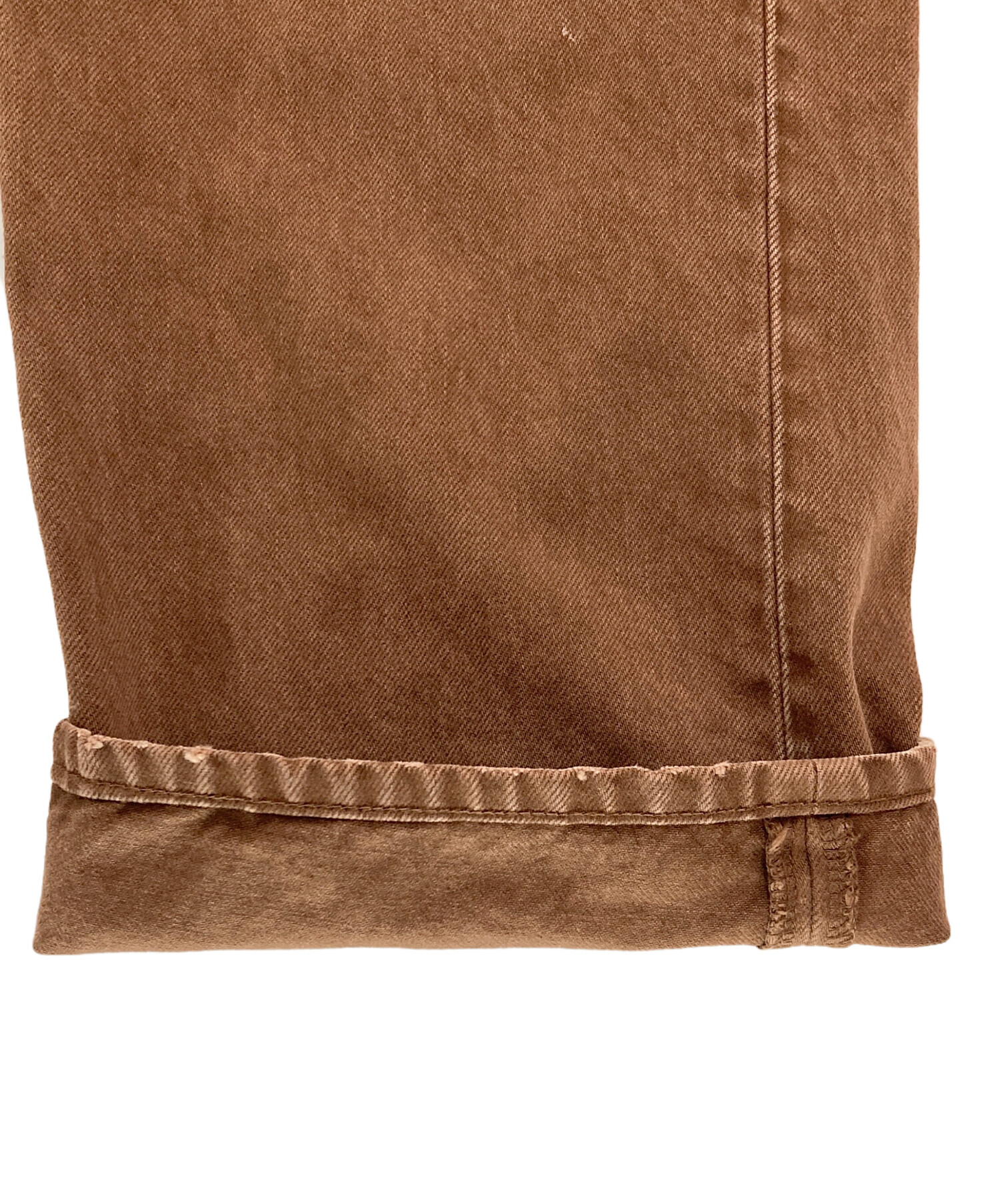 【美品】WhimGazette コーデュロイパンツ　ブラウン38 中古・古着通販】Whim Gazette (ウィムガゼット) 製品染めストレート