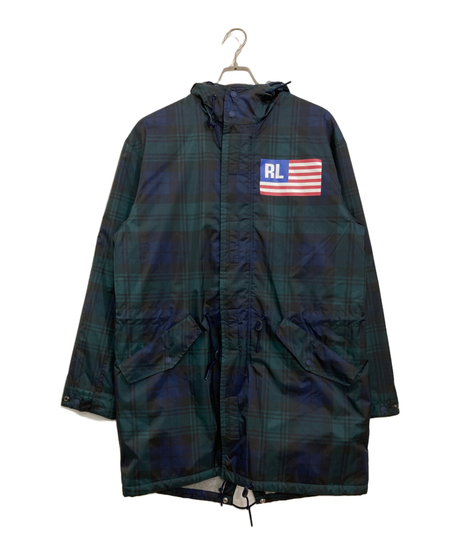 中古・古着通販】POLO SPORT (ポロスポーツ) 裏フリースチェックモッズ