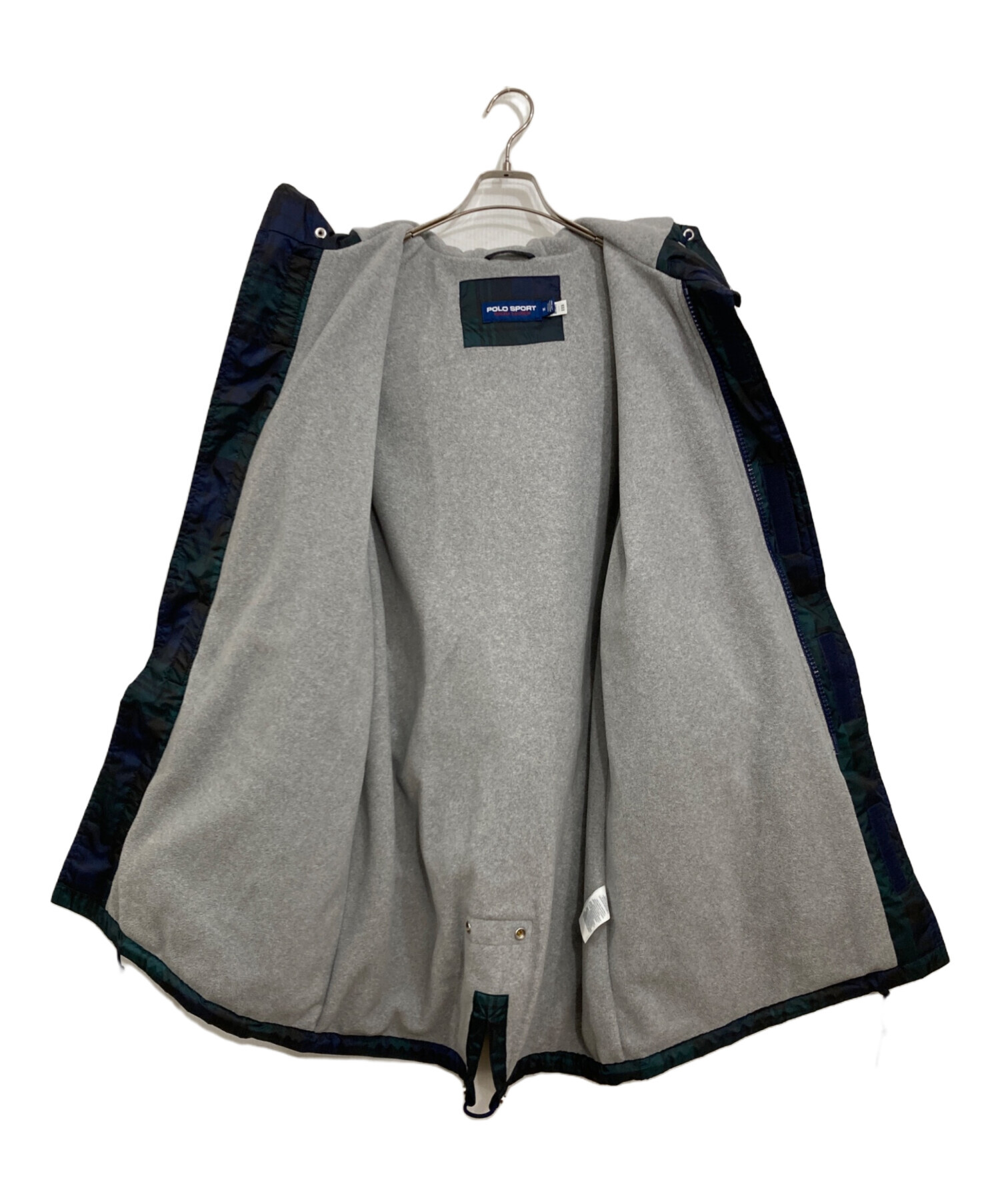 中古・古着通販】POLO SPORT (ポロスポーツ) 裏フリースチェックモッズ