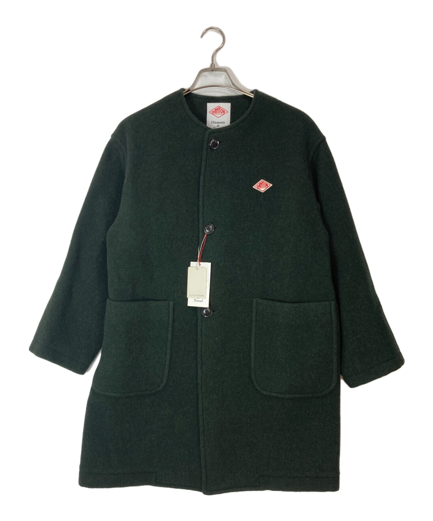 中古・古着通販】DANTON (ダントン) COLLARLESS CREW NECK COAT
