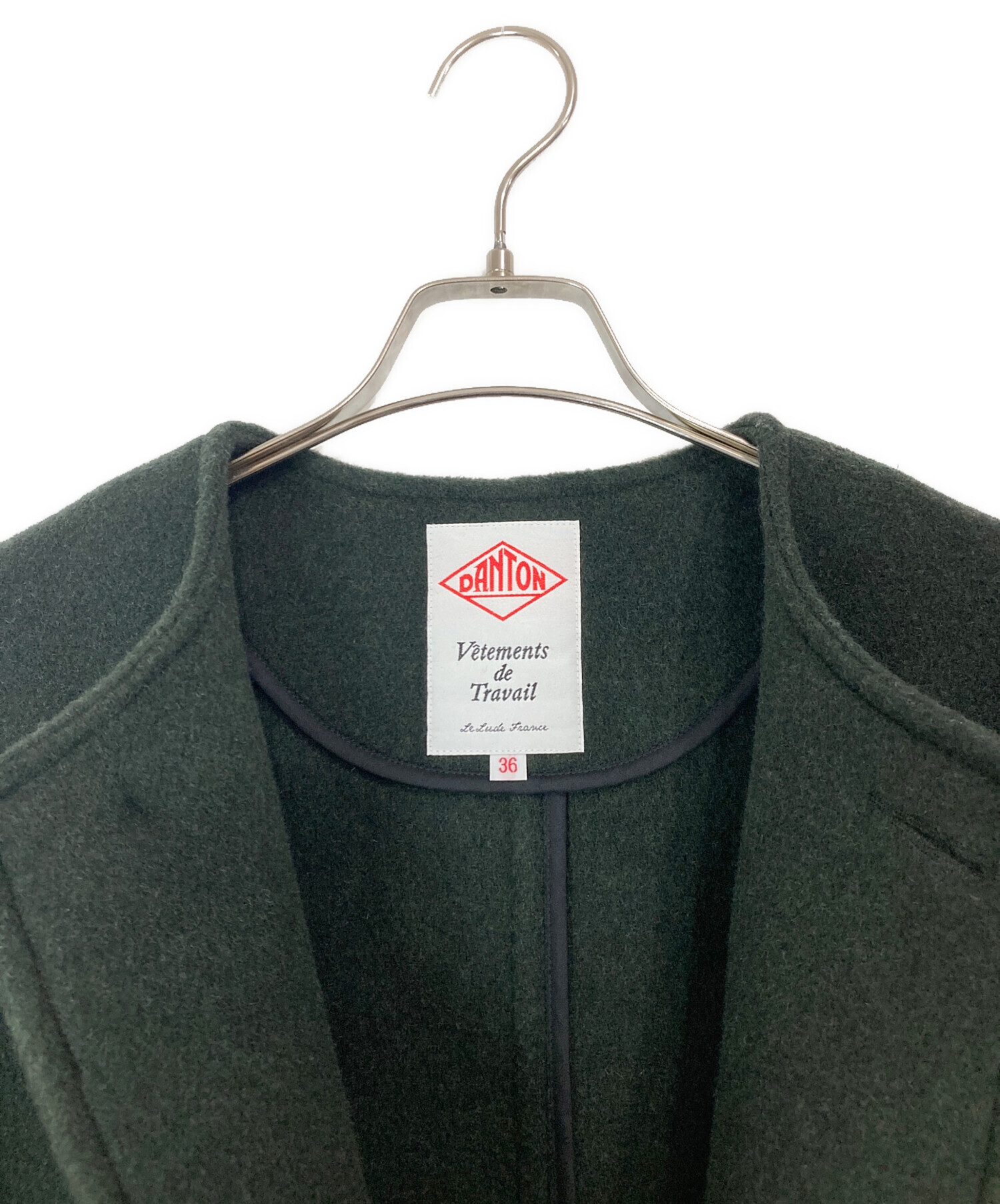 中古・古着通販】DANTON (ダントン) COLLARLESS CREW NECK COAT