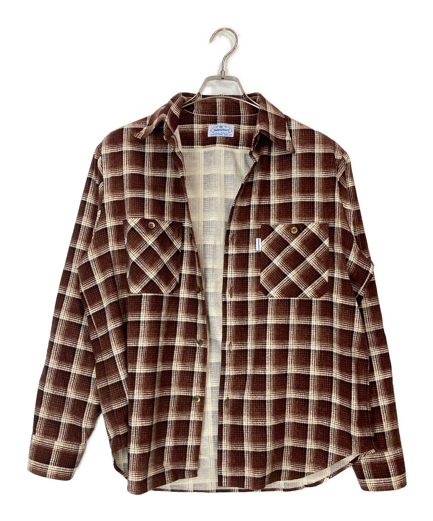 中古・古着通販】Subculture (サブカルチャー) コットンチェックシャツ