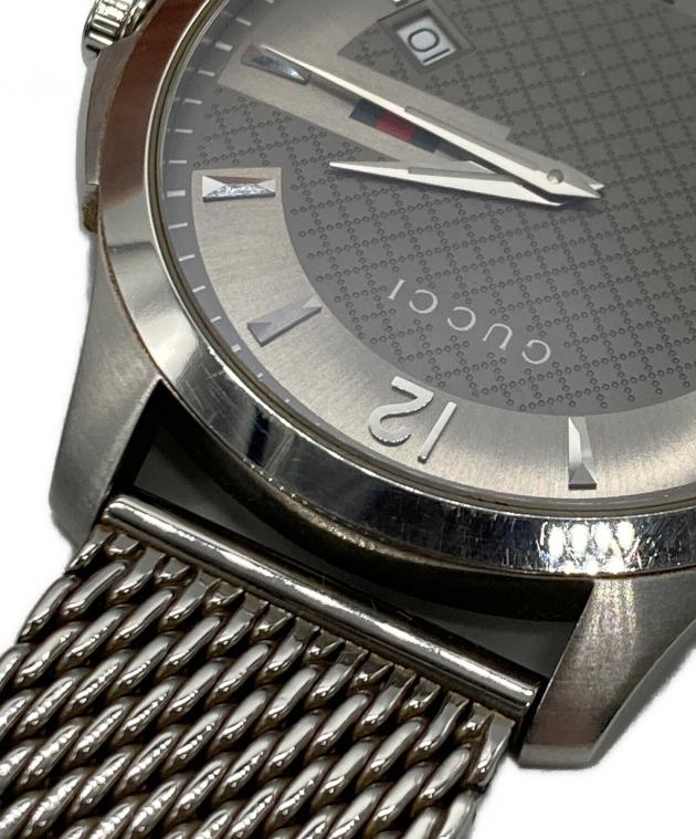 GUCCI 時計　シルバー 中古・古着通販】GUCCI (グッチ) 腕時計 シルバー｜ブランド・古着通販