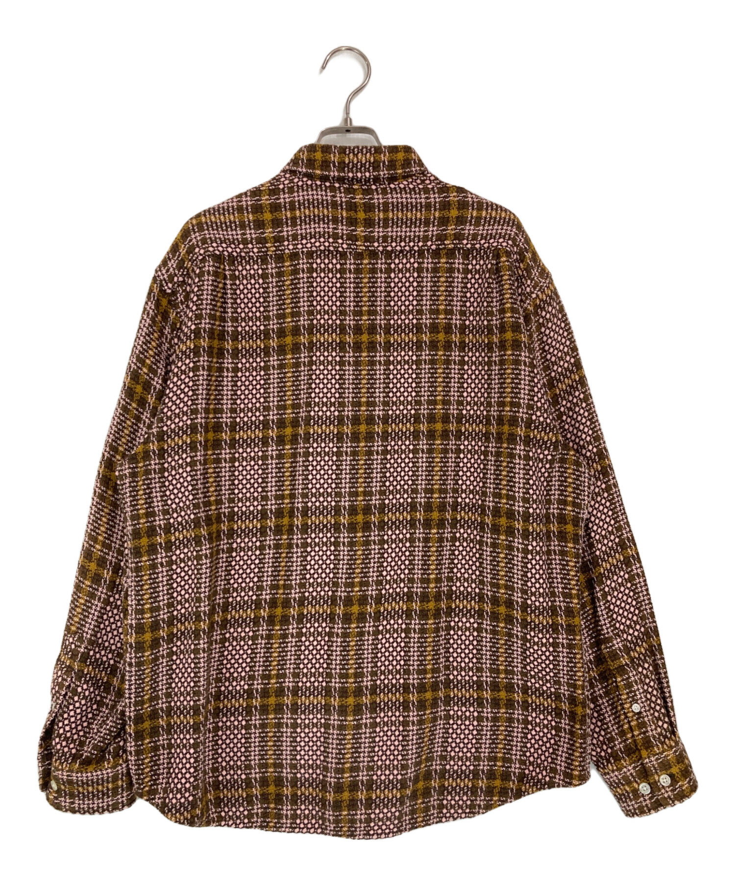 トップス Supreme Basket Weave Plaid Shirt 中古・古着通販】SUPREME (シュプリーム) Basket Weave Plaid Shirt