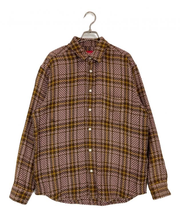 中古・古着通販】SUPREME (シュプリーム) Basket weave Plaid shirt