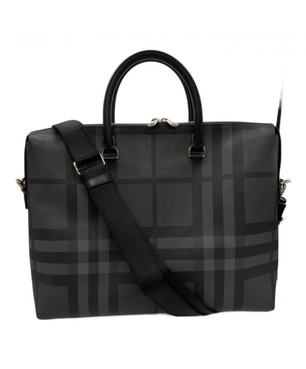 中古・古着通販】BURBERRY (バーバリー) 2WAYブリーフケース ブラック