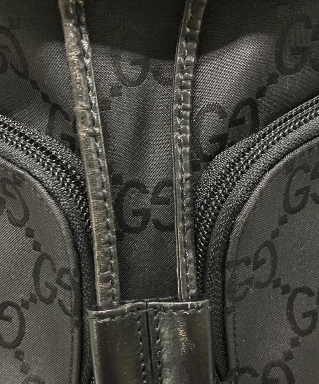 中古・古着通販】GUCCI (グッチ) GGナイロンリュック ブラック