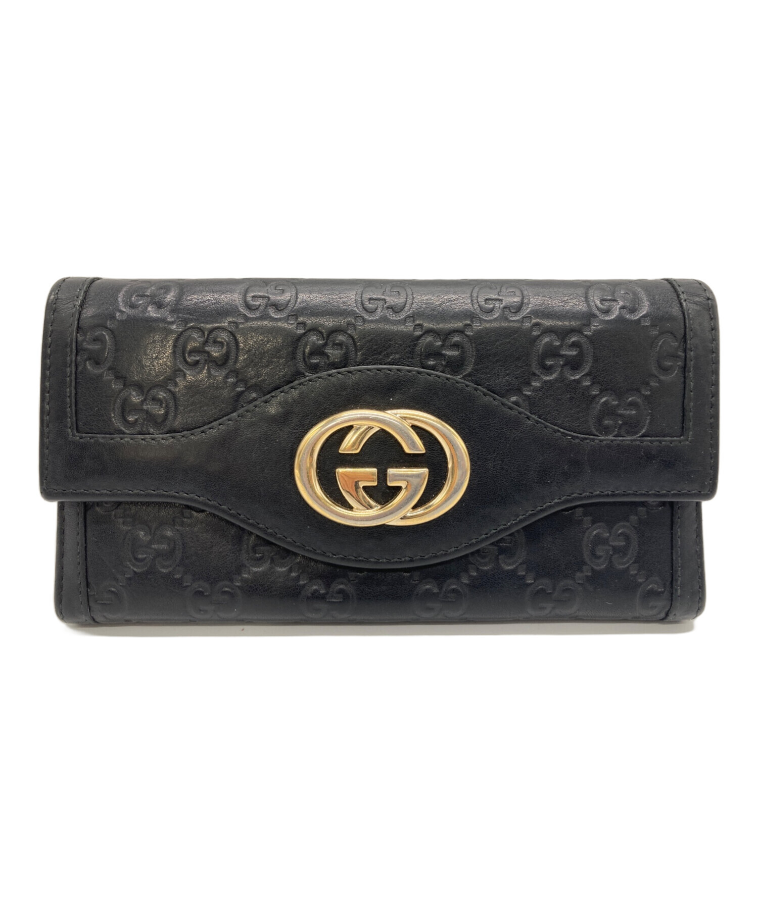 GUCCI グッチ/長財布/282434/114*/ABランク/76【中古】 中古・古着通販】GUCCI (グッチ) 長財布 ブラック｜ブランド・古着通販