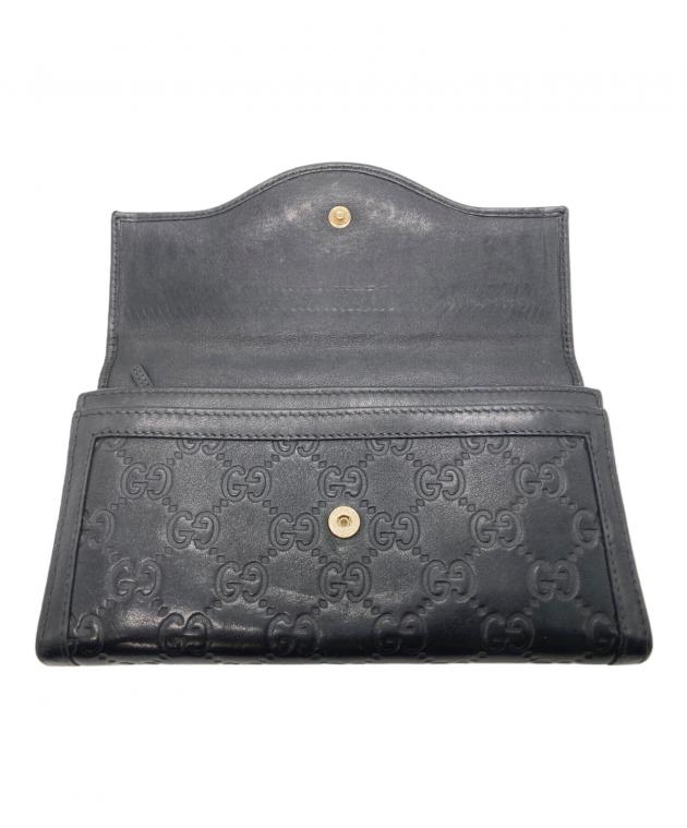 GUCCI グッチ/長財布/282434/114*/ABランク/76【中古】 中古・古着通販】GUCCI (グッチ) 長財布 ブラック｜ブランド・古着通販