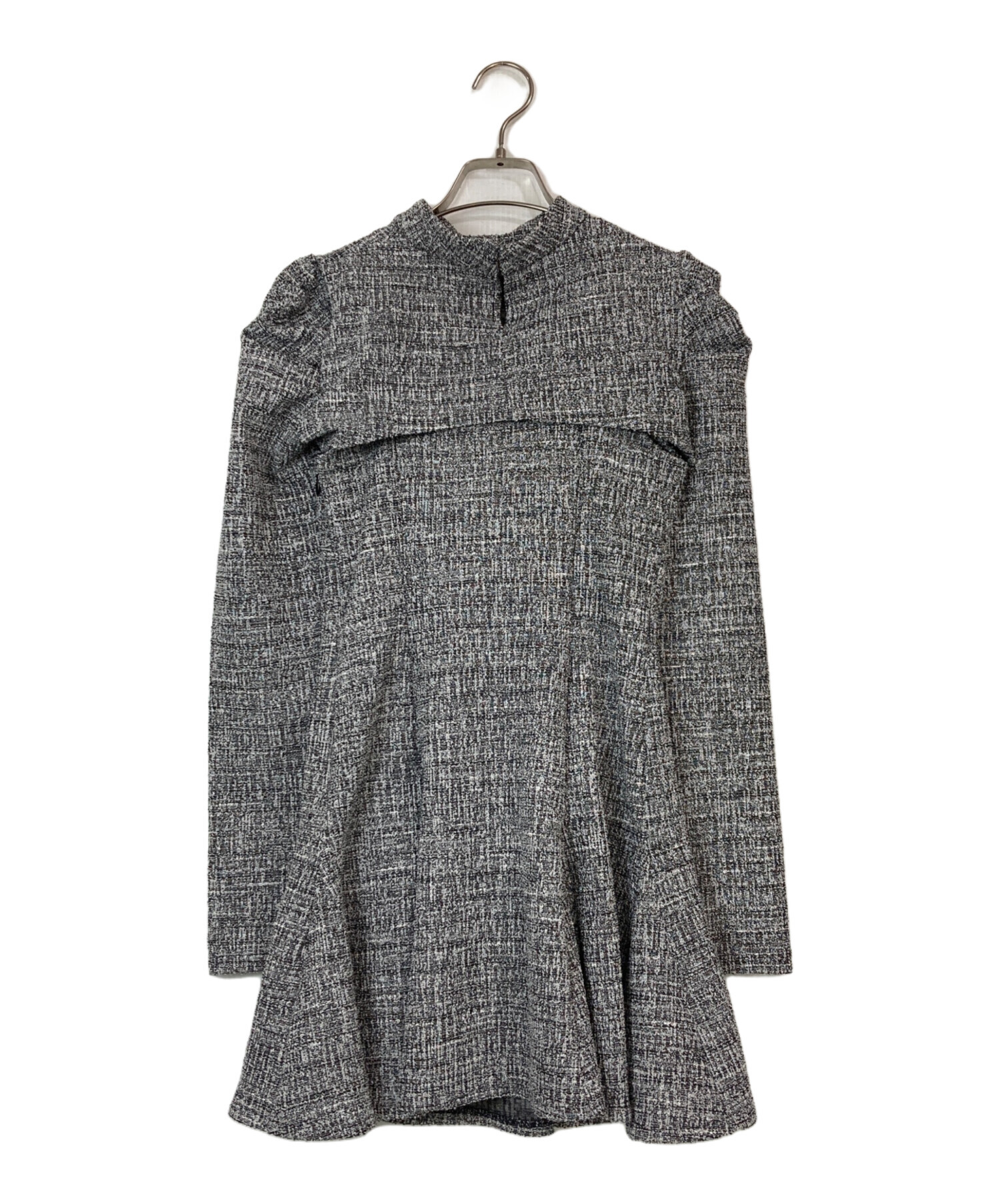 中古・古着通販】M me eme (エムミーエメ) Knit tweed ensemble mini