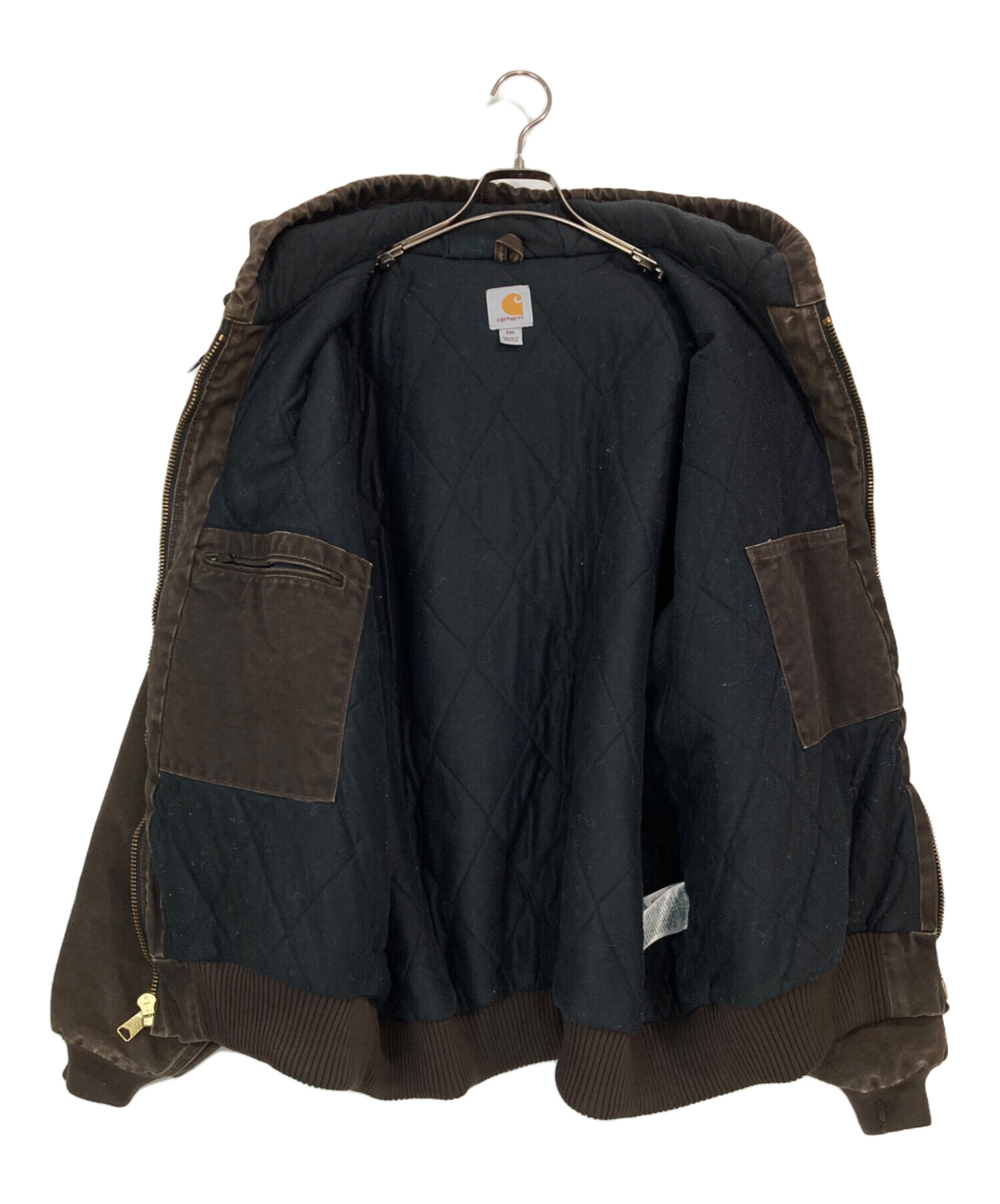 carhartt カーハート　アクティブジャケット　ダークブラウン古着s レア carhartt カーハート アクティブジャケット ダークブラウン古着s レア