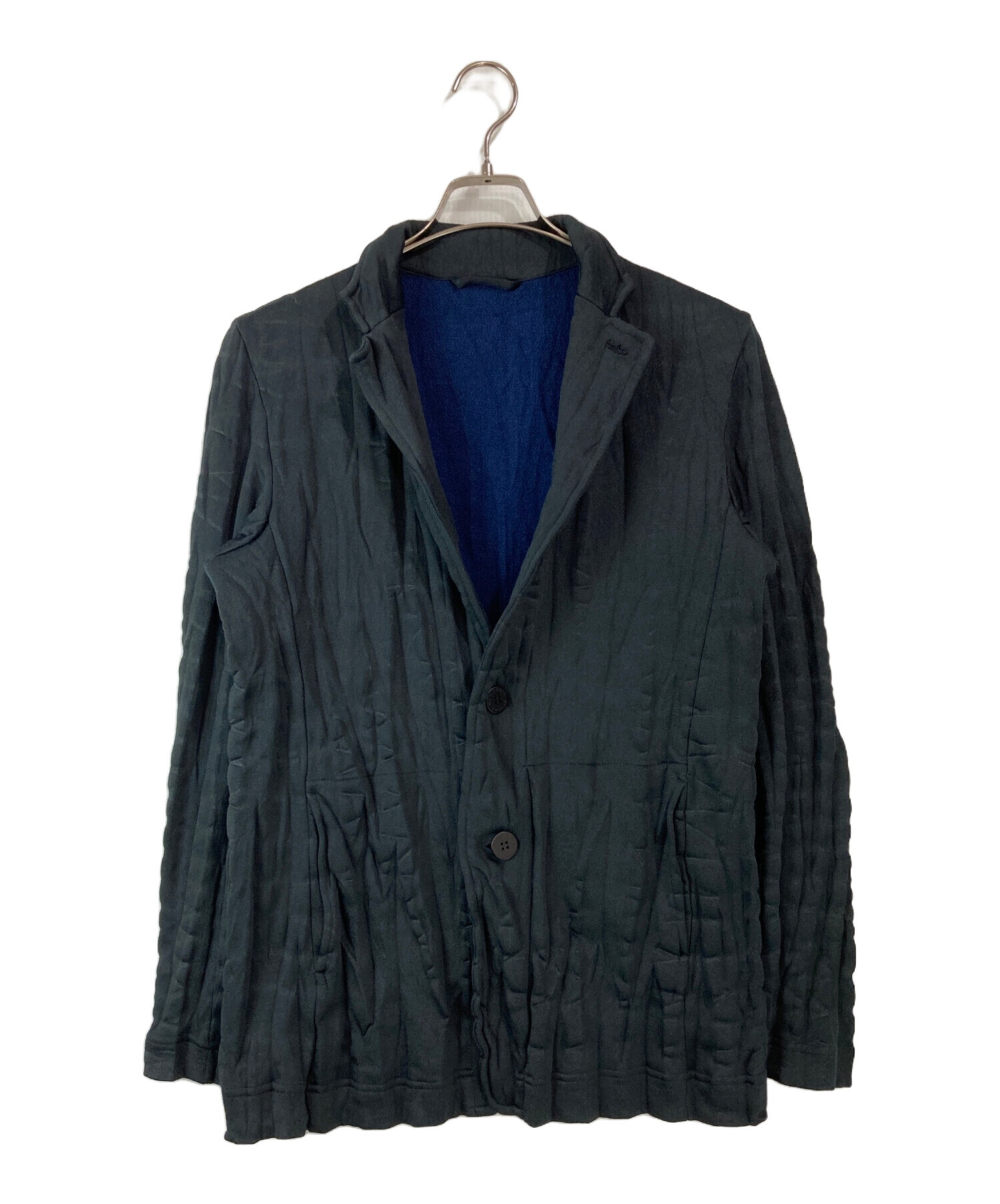 ISSEY MIYAKE MEN 絞りシワ加工ジャケット 未使用品 中古・古着通販】ISSEY MIYAKE MEN (イッセイミヤケメン) シワ加工