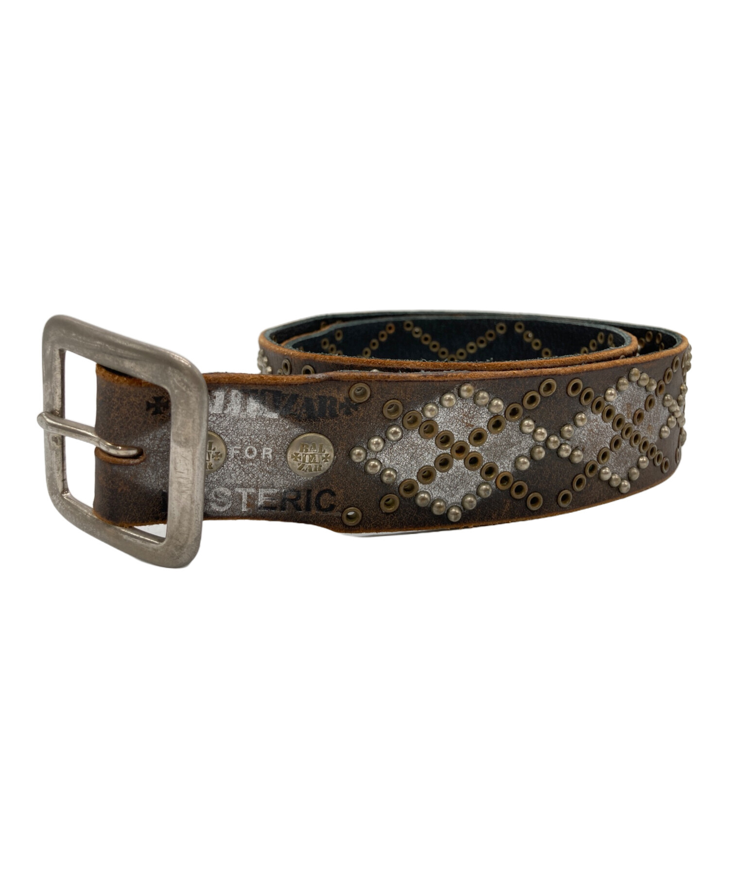 ヒステリックグラマー × バルタザール コラボ品　スタッズ レザーベルト 中古・古着通販】Hysteric Glamour (ヒステリックグラマー) BALTAZAR