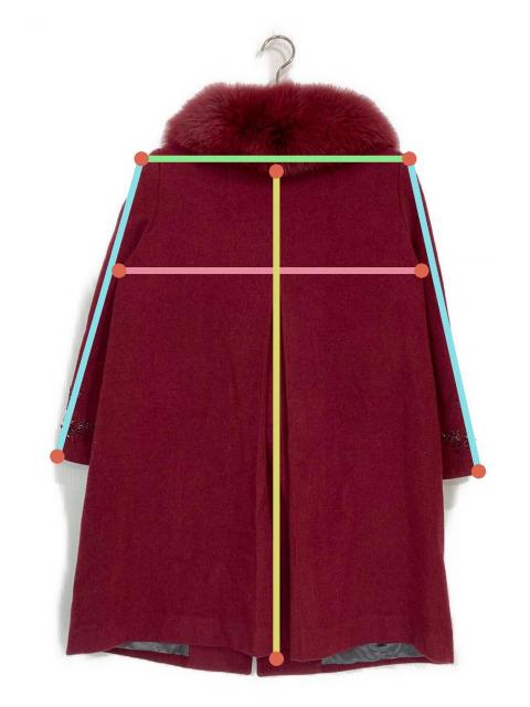 中古・古着通販】伊太利屋 (イタリヤ) ビーズ刺繍フォックスファー