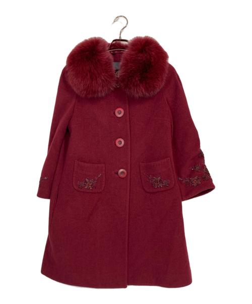 中古・古着通販】伊太利屋 (イタリヤ) ビーズ刺繍フォックスファー