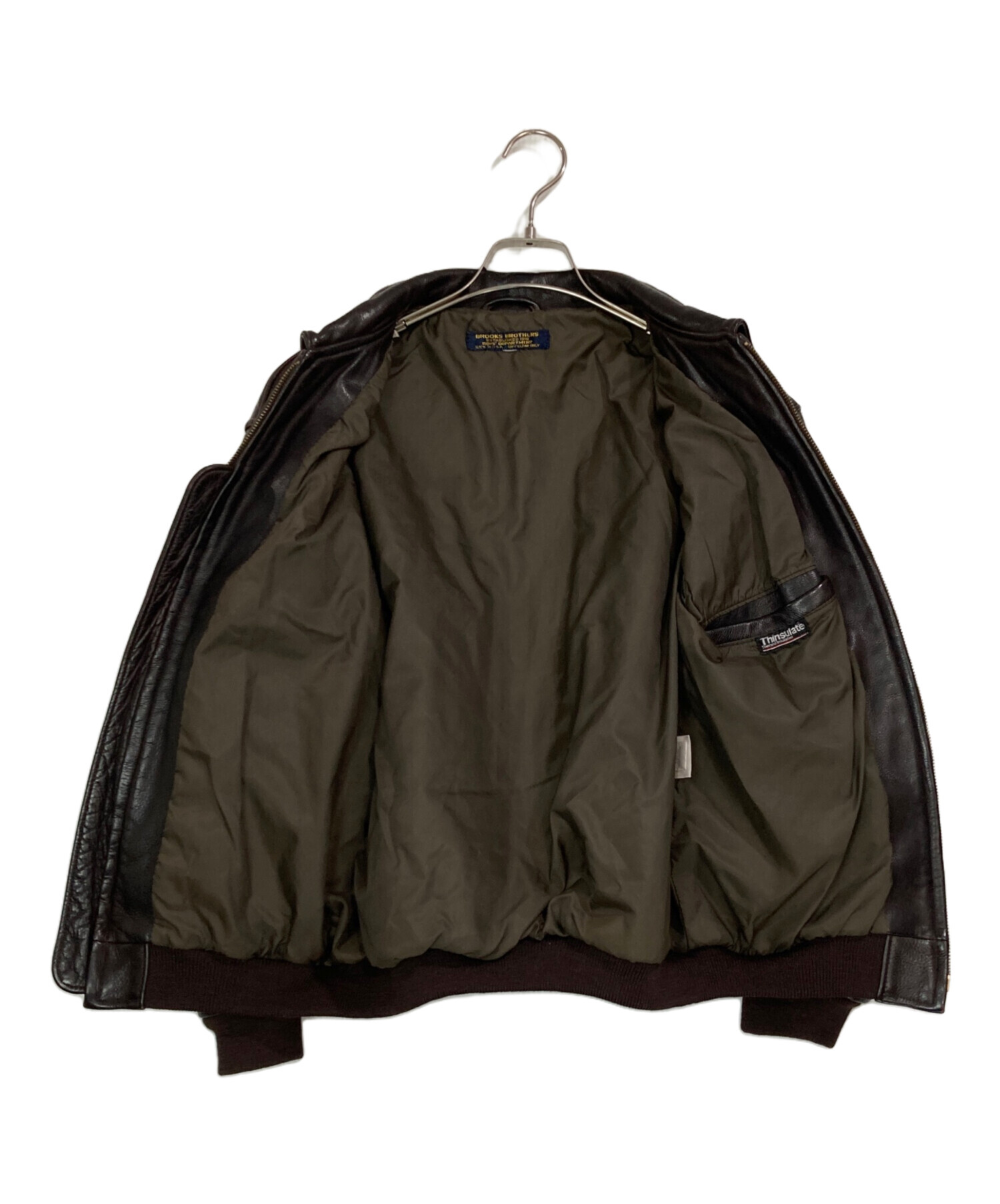 ブルックスブラザーズ brooks brothers フライトジャケット 本革 ブルックスブラザーズ brooks brothers フライトジャケット 本革