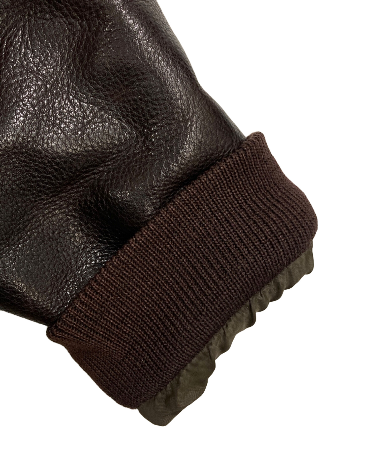 ブルックスブラザーズ brooks brothers フライトジャケット 本革 中古・古着通販】BROOKS BROTHERS (ブルックスブラザーズ) A-2レザー