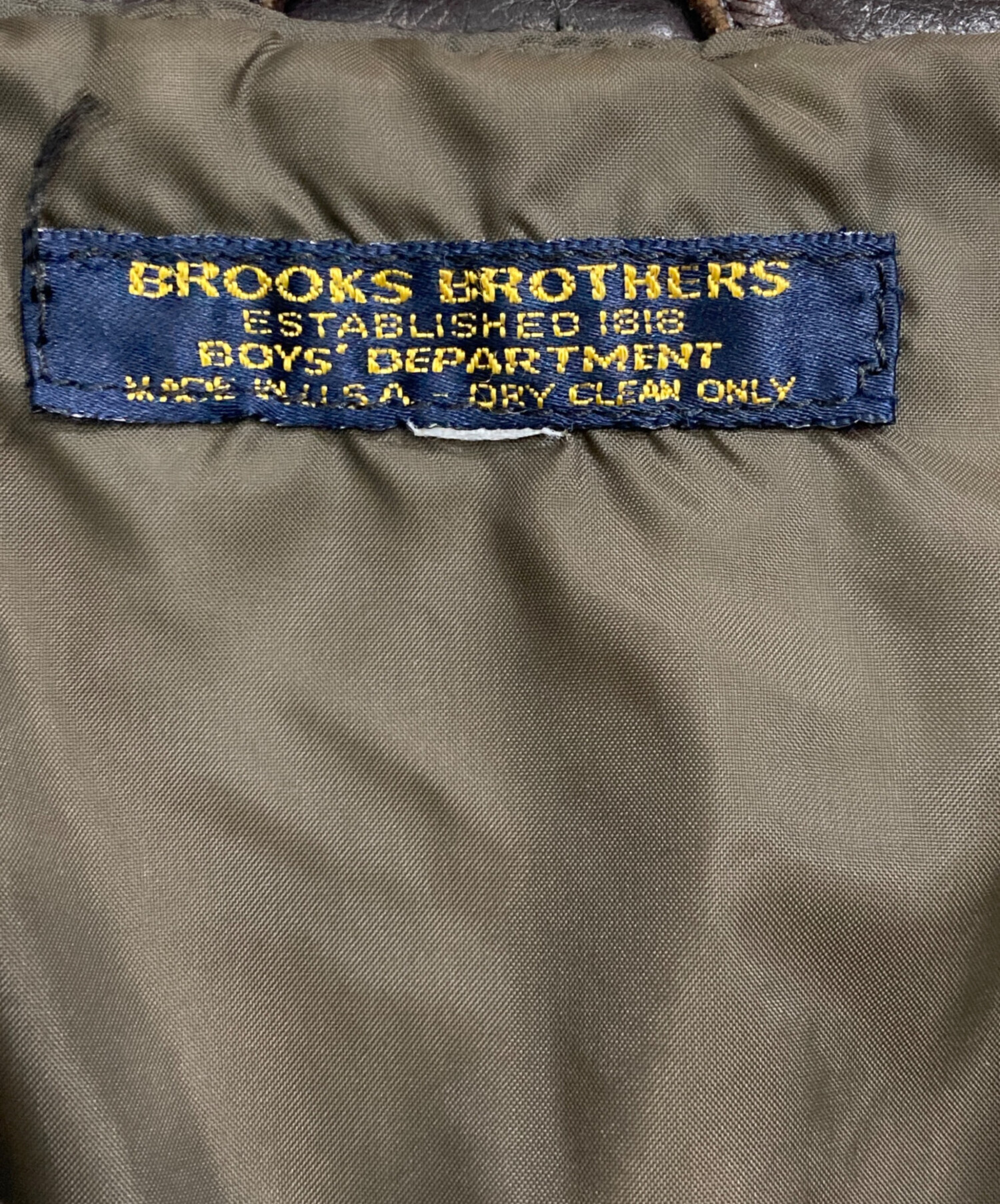 中古・古着通販】BROOKS BROTHERS (ブルックスブラザーズ) A-2レザー