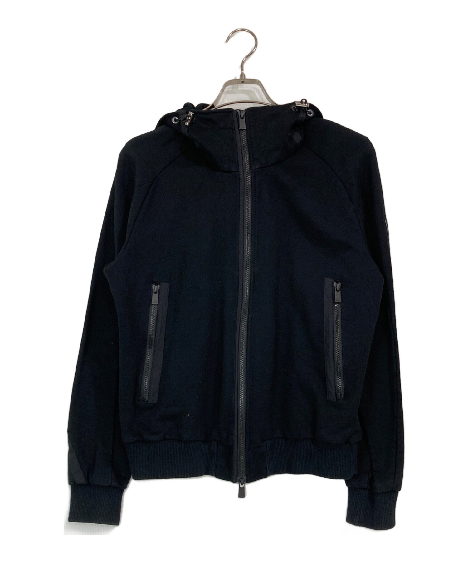 中古・古着通販】TATRAS (タトラス) ダブルジップパーカー ブラック 