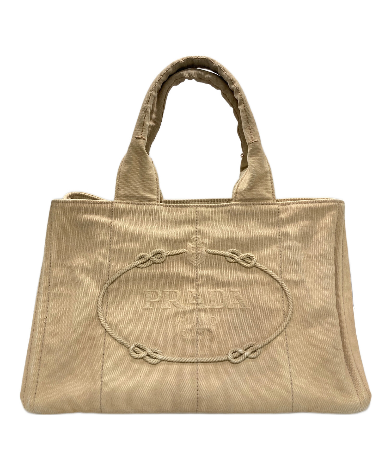 中古・古着通販】PRADA (プラダ) カナパトートバッグ ベージュ
