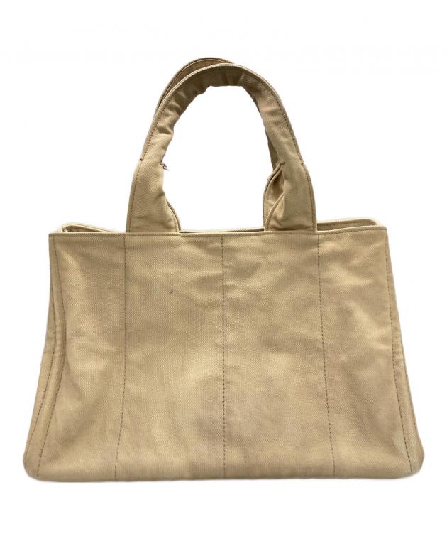 中古・古着通販】PRADA (プラダ) カナパトートバッグ ベージュ
