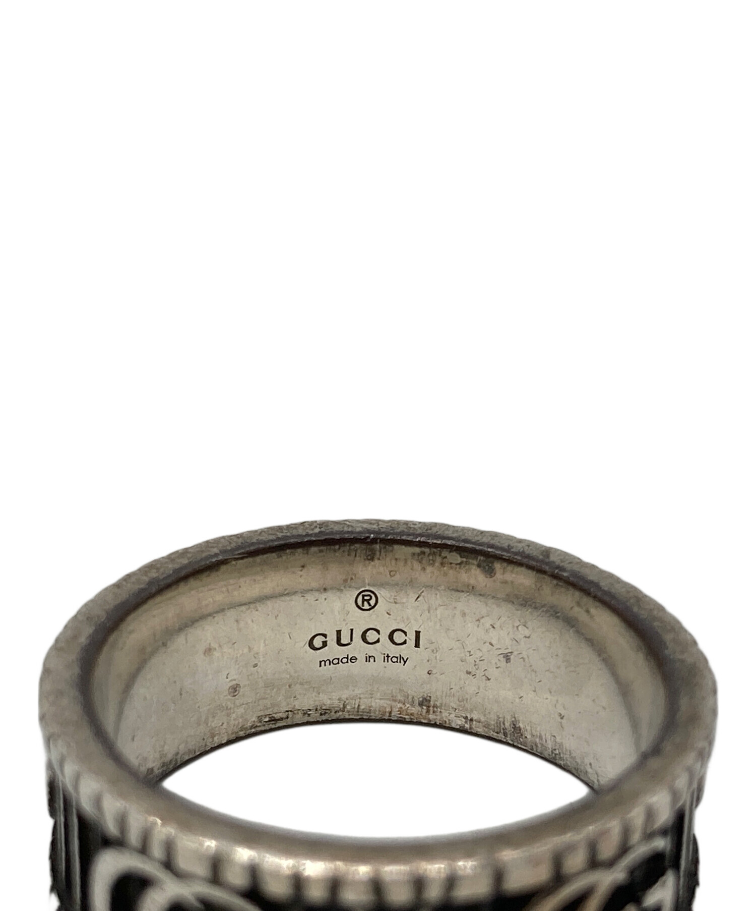 中古・古着通販】GUCCI (グッチ) ダブルGシルバーリング シルバー