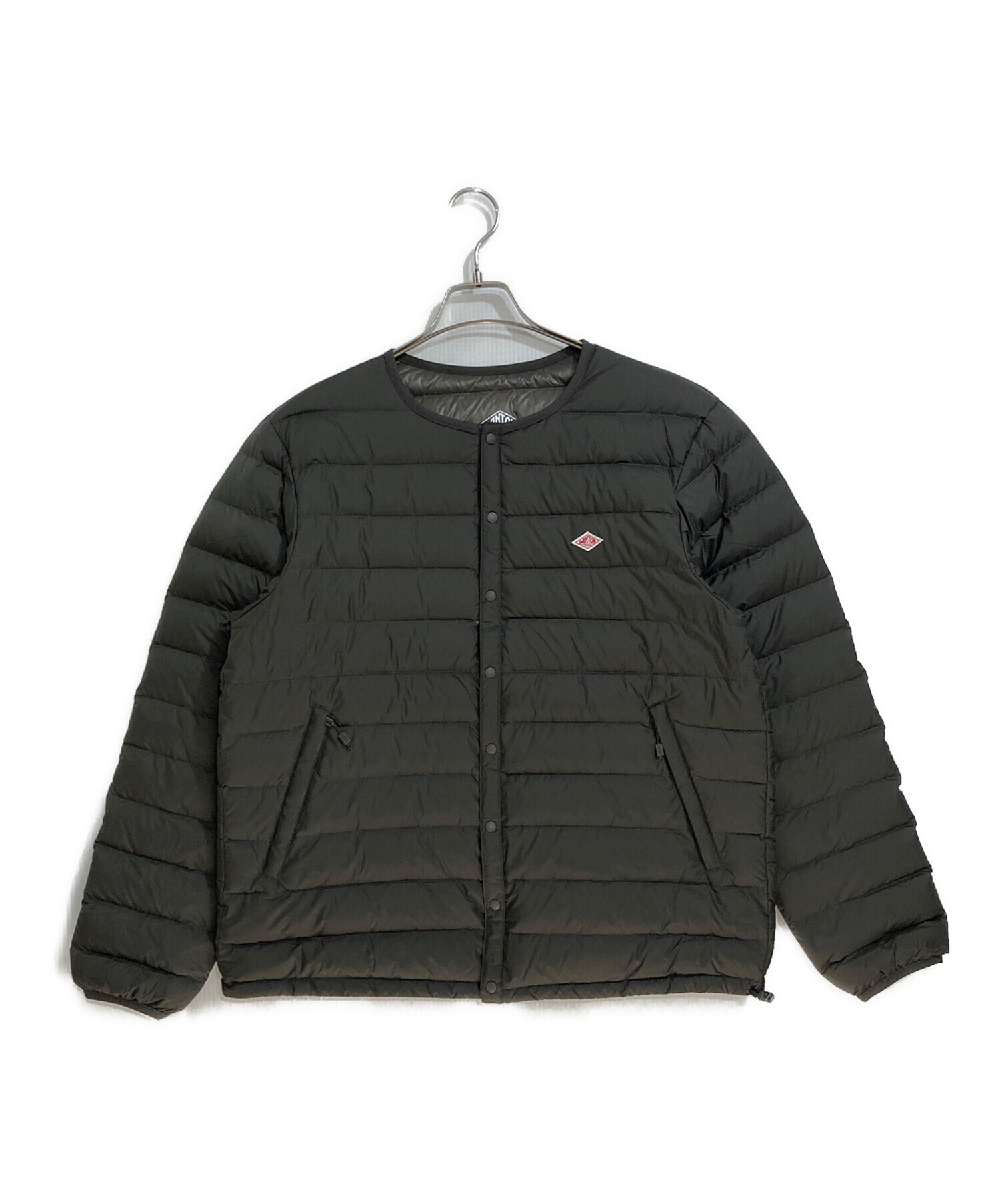 DANTON クルーネックダウンジャケット サイズ38 アイアン 中古・古着通販】DANTON (ダントン) クルーネック インナーダウン