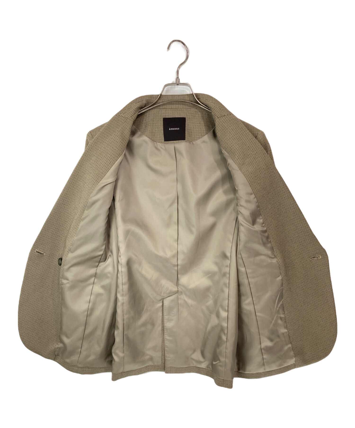 中古・古着通販】anuans (アニュアンス) ダブルジャケット ベージュ