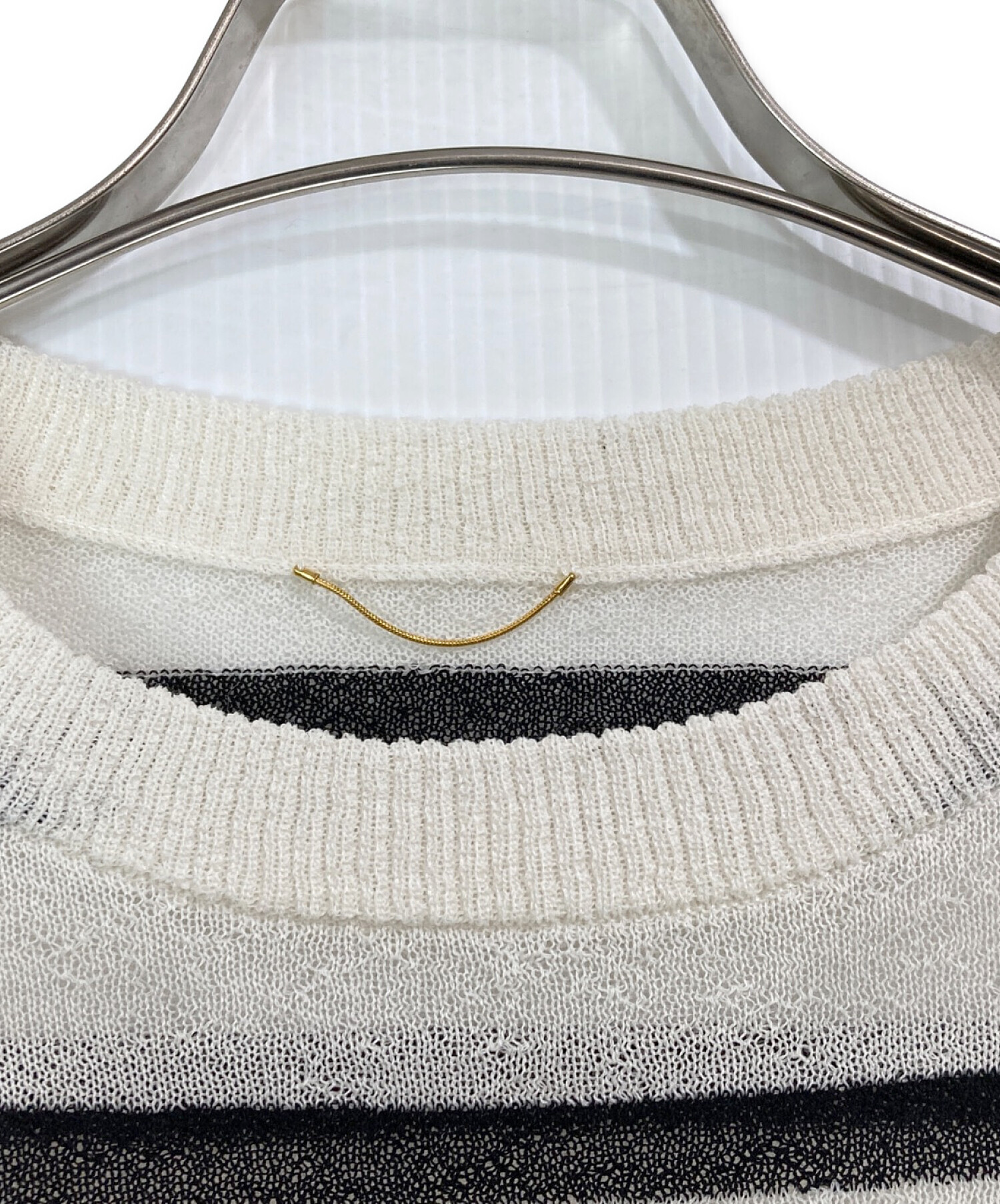 中古・古着通販】L'appartement (アパルトモン) Border Sheer Knit