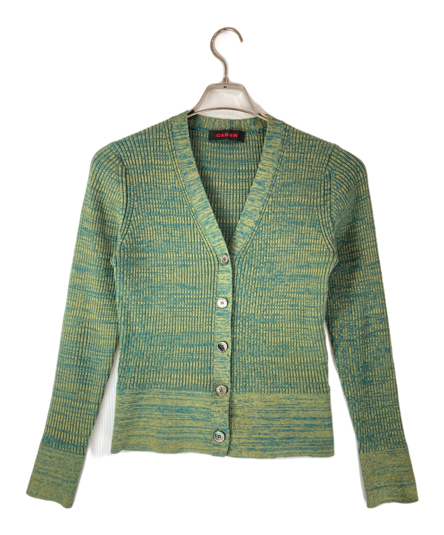 中古・古着通販】CABaN (キャバン) ニットカーディガン グリーン