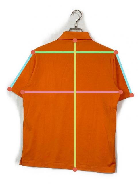中古・古着通販】HERMES (エルメス) ポケットポロシャツ オレンジ