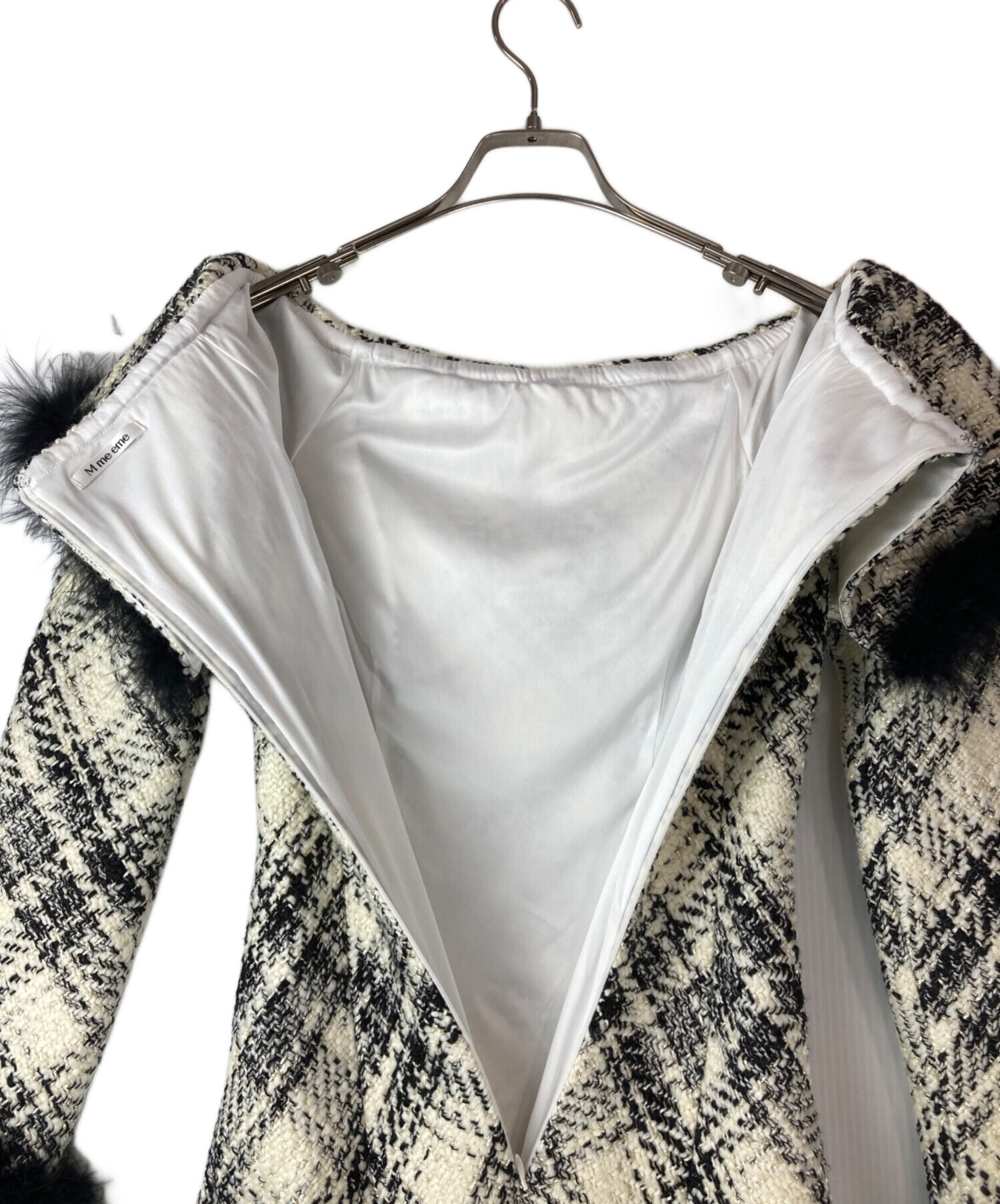 中古・古着通販】M me eme (エムミーエメ) Off shoulder roving check