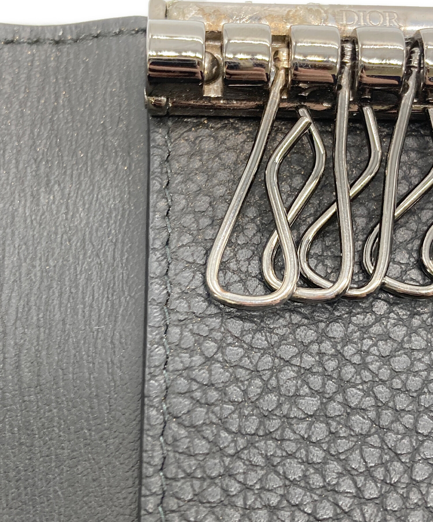 中古・古着通販】DIOR (ディオール) レザーキーケース ブラック