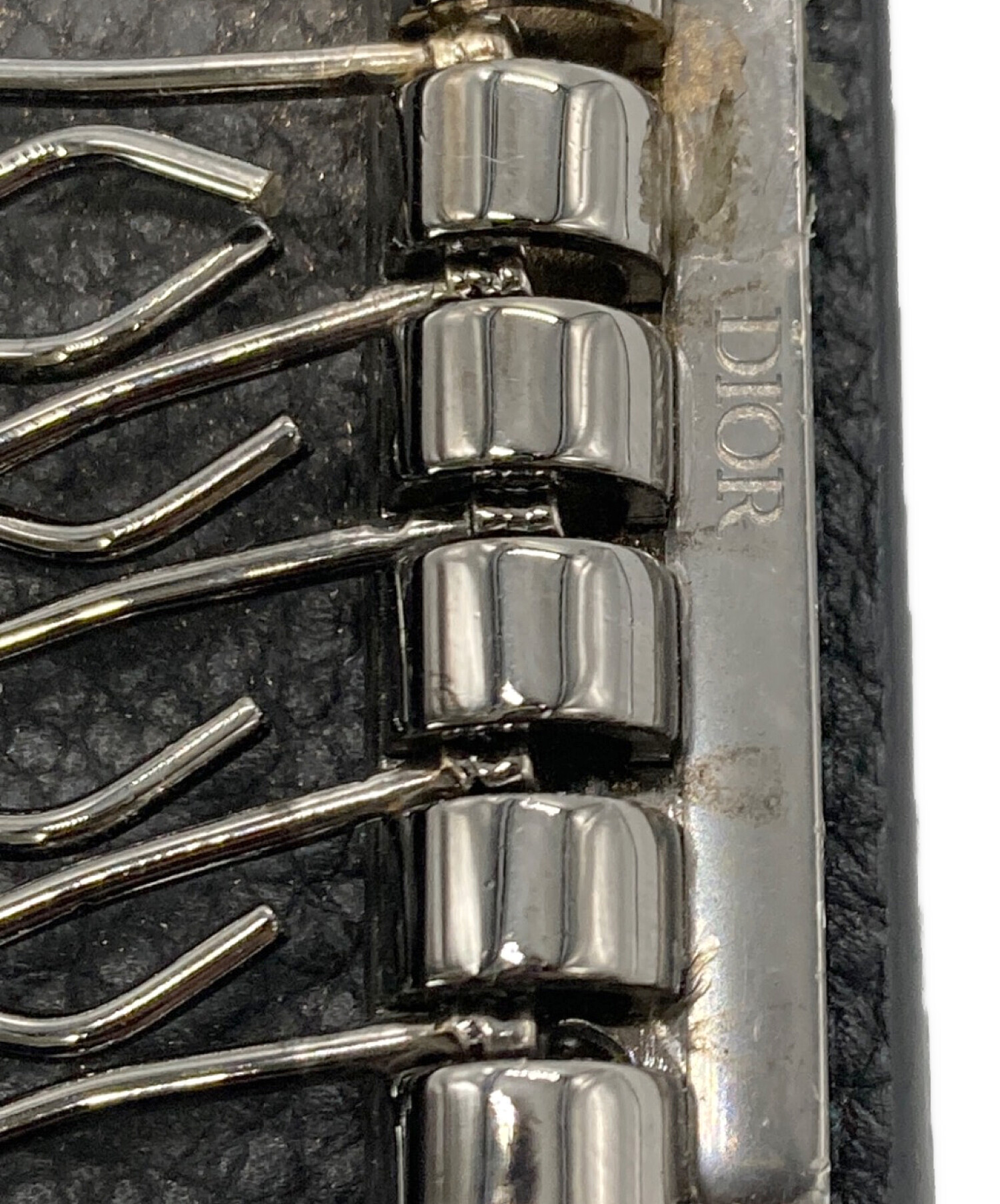 中古・古着通販】DIOR (ディオール) レザーキーケース ブラック