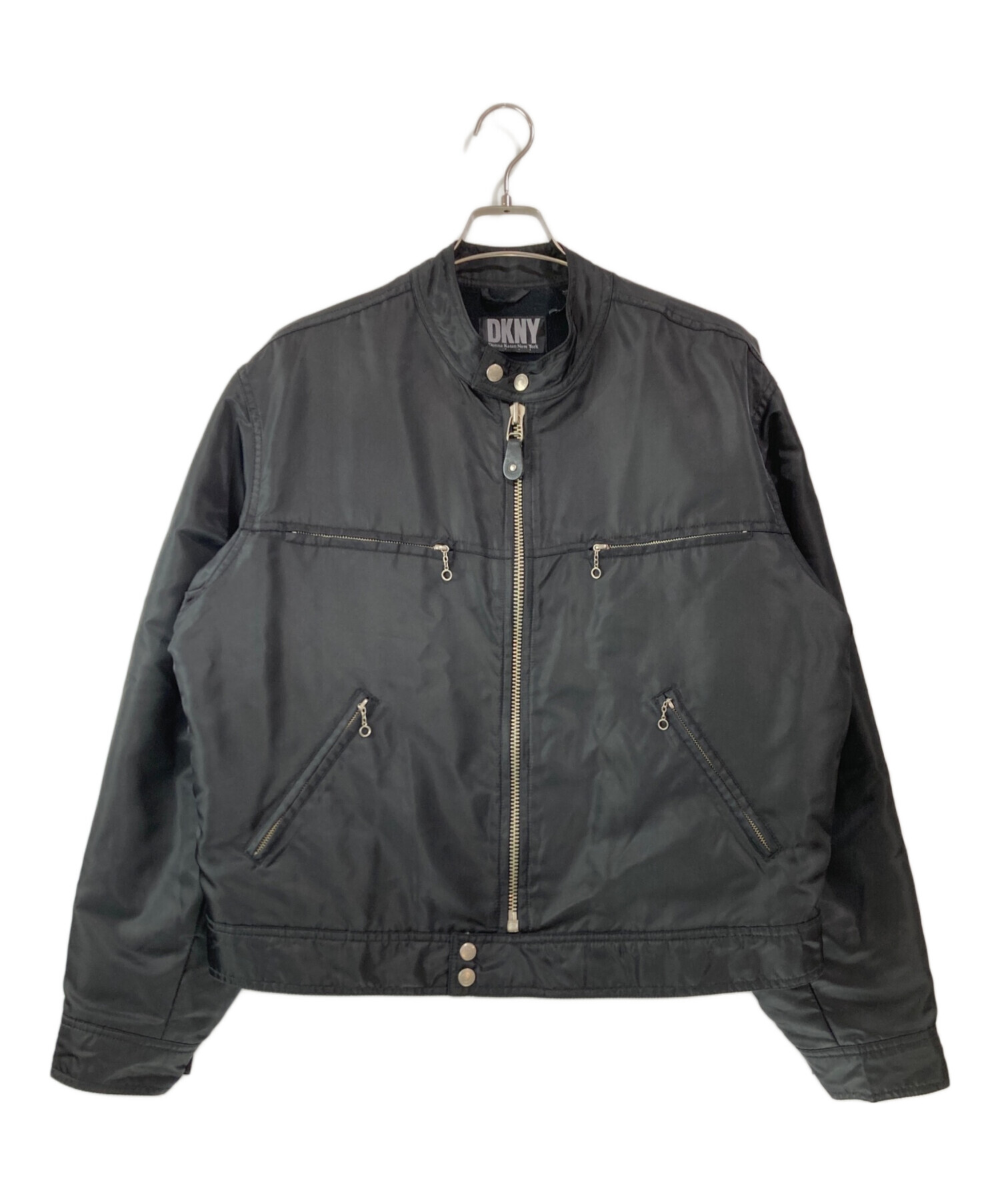 DKNY 90s ライナー付きコットンナイロンコート ブラック Lサイズ DKNY 90s ライナー付きコットンナイロンコート ブラック Lサイズ 中古